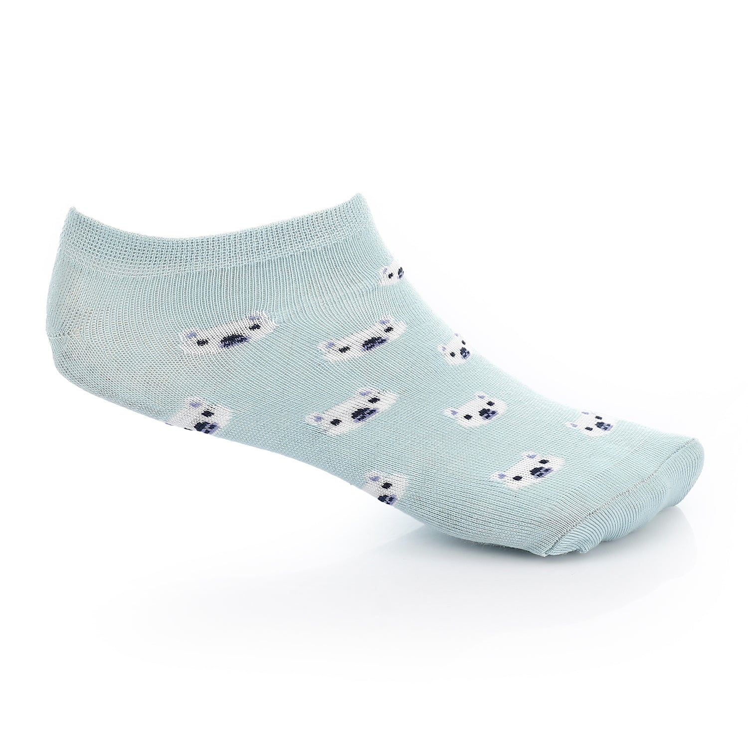 Women Socket Socks with Printed-Blue