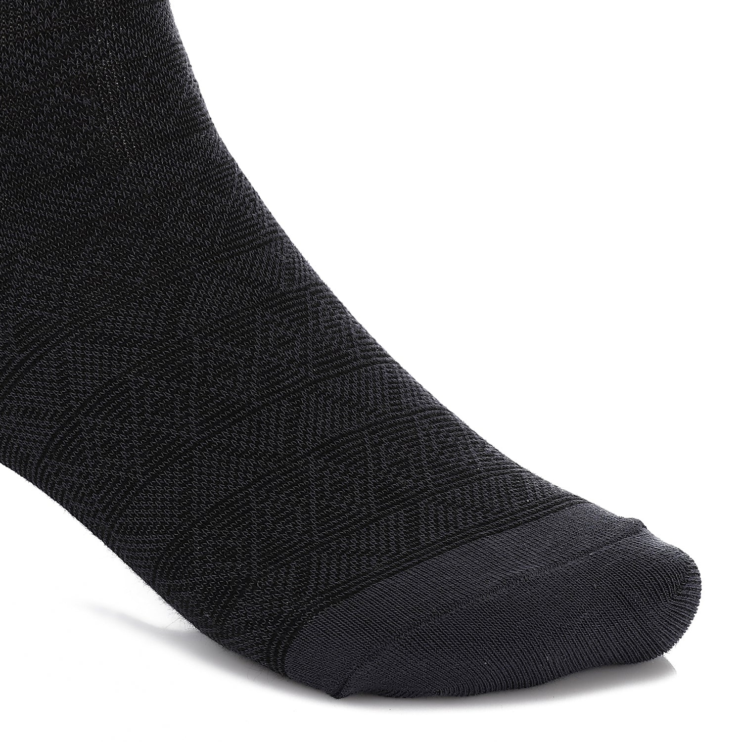 Men's Classic Jacquard Socks - Black & Dark Grey