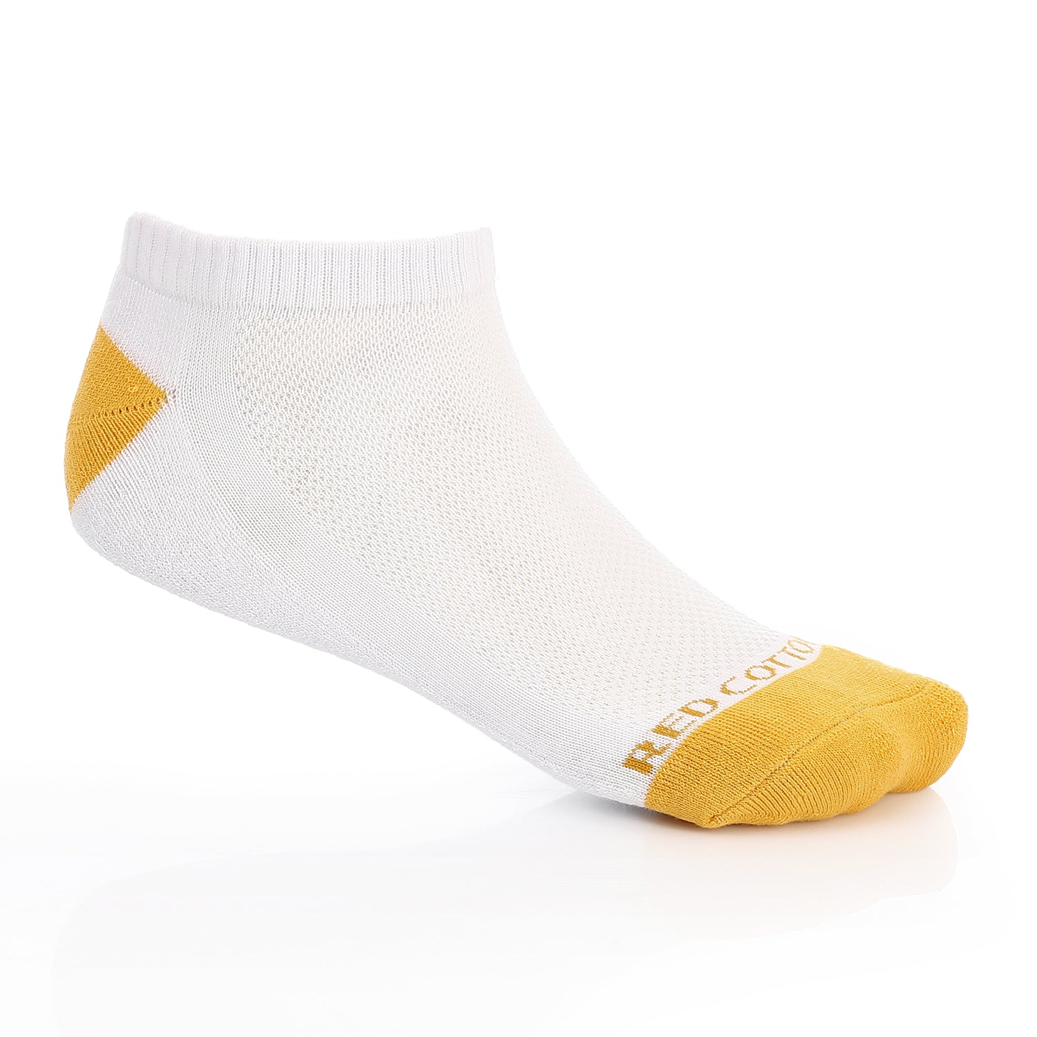 Women Plain Mid Calf Socket Socks - Yellow