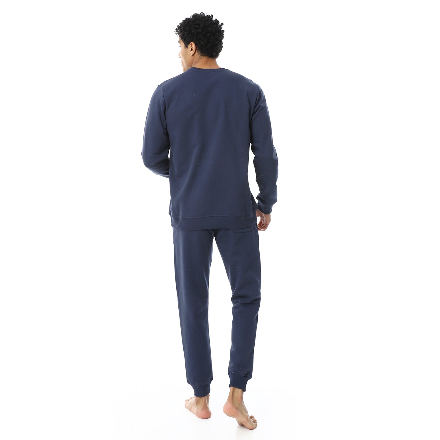 Men's Winter Pajama Printed - Navy