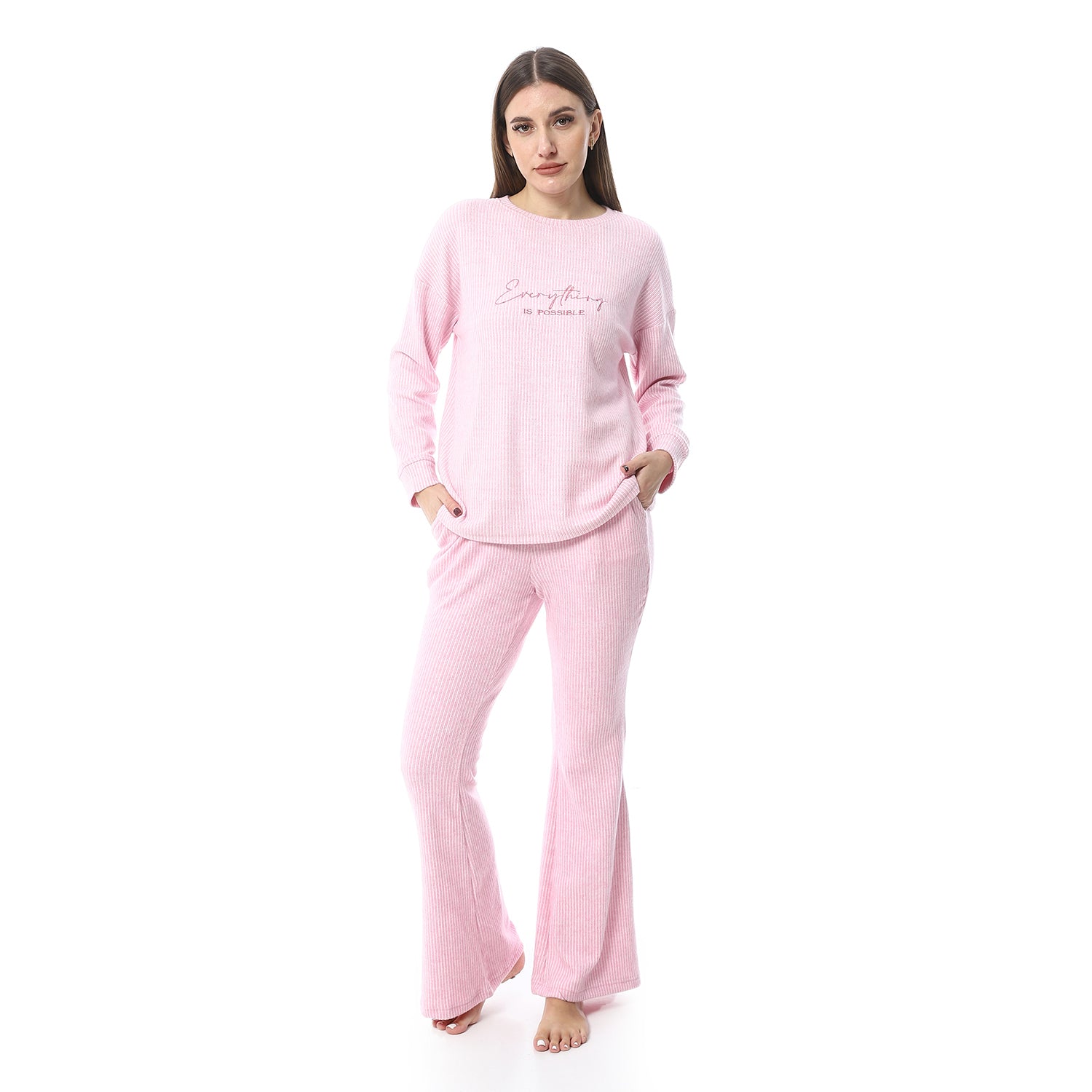 Women's Jacquard Pajamas - Rose