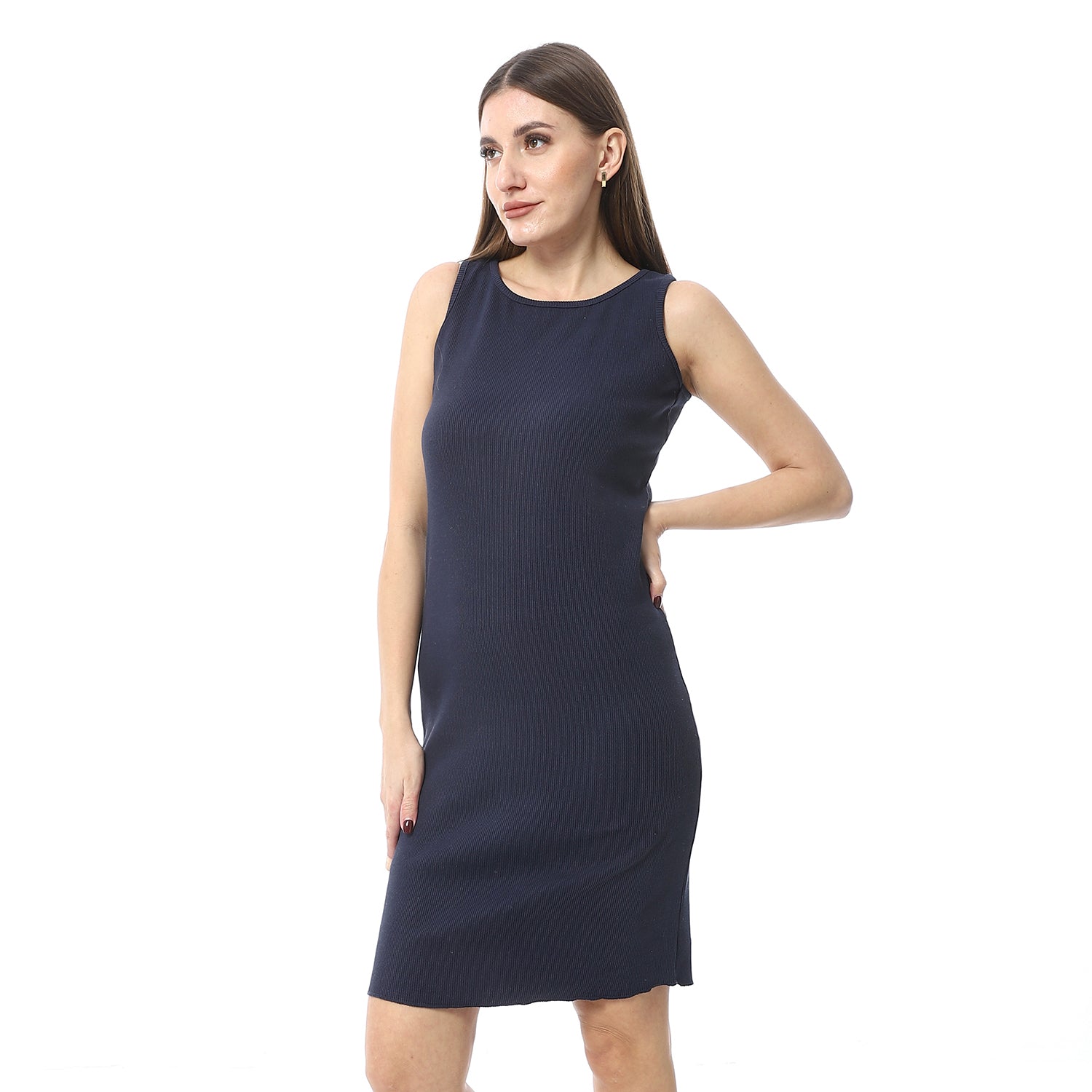 Nightgown for Women, Ribbed Comfy and Trendy - Navy