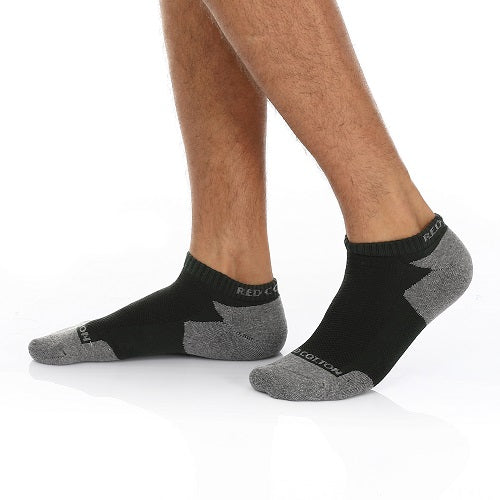 Men Plain Mid Calf Socket Socks - Dark Grey