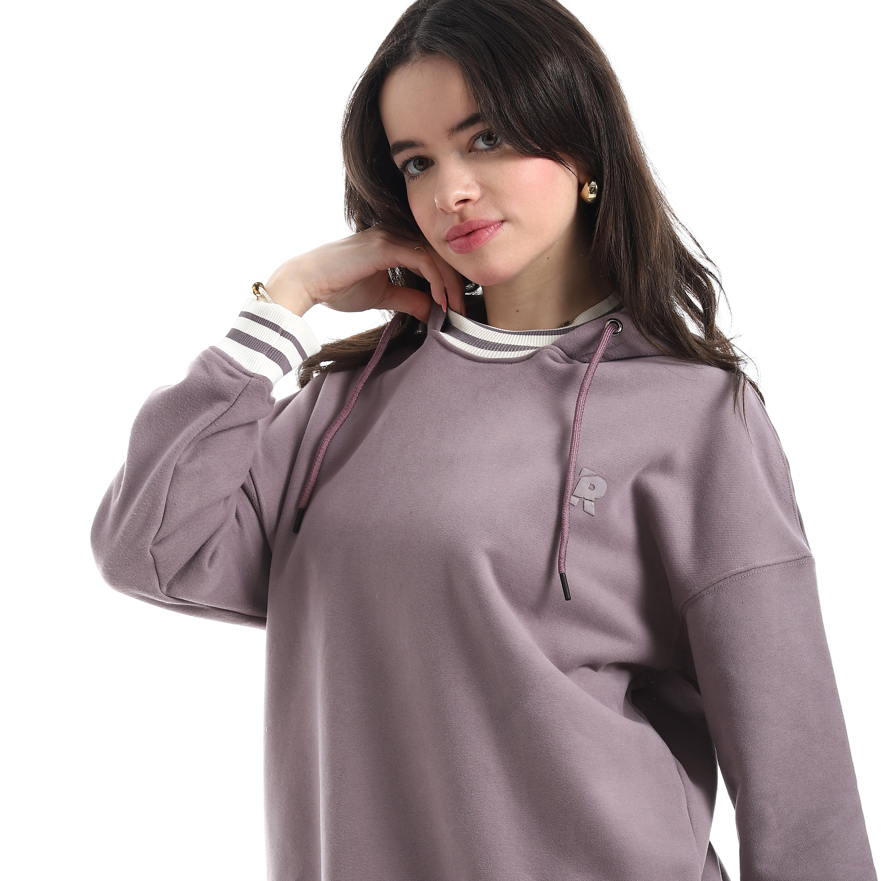 Women’s Casual Hooded Sweatshirt – Soft Fabric Hooded with Long Sleeves