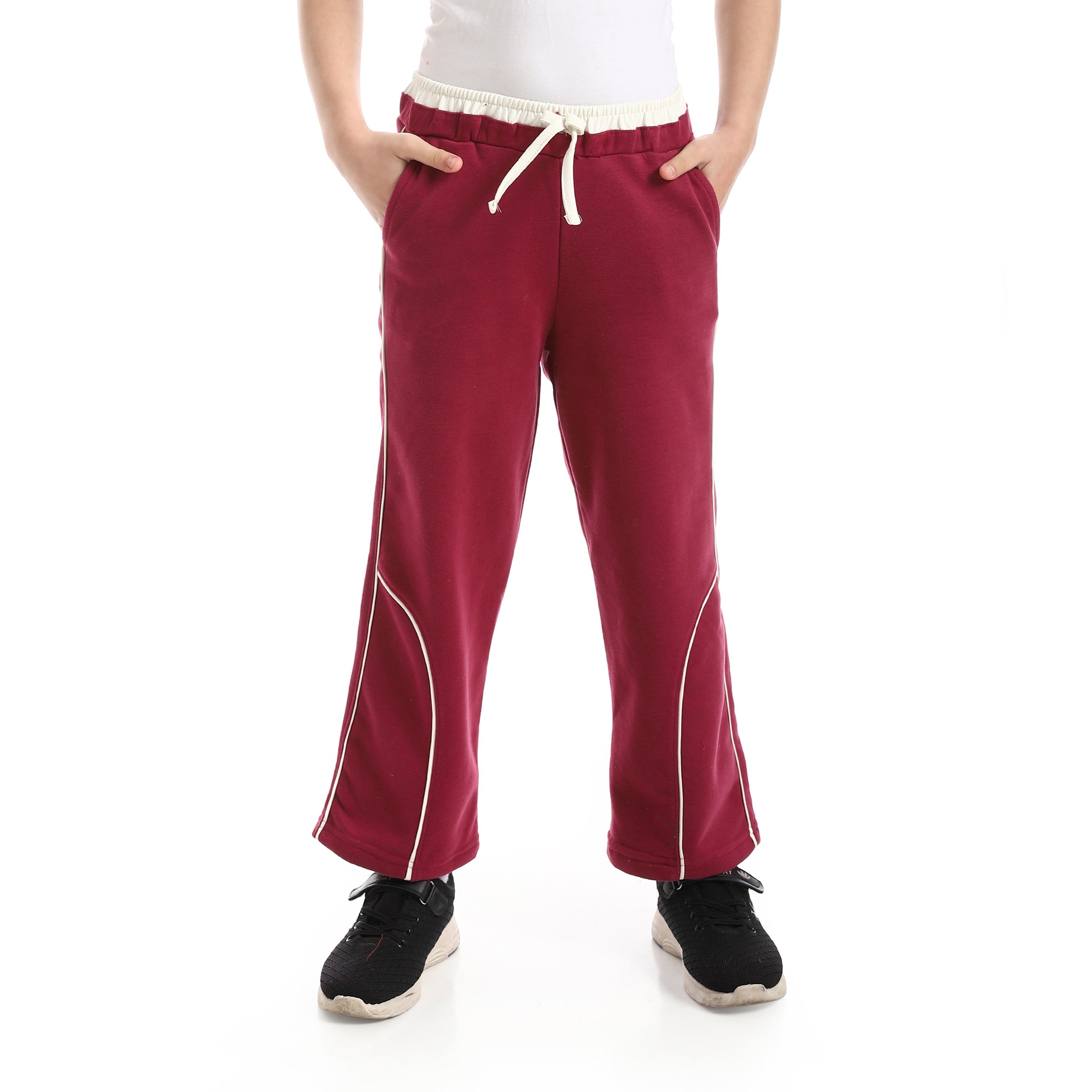 Girl's Wide-Leg Sporty Joggers
