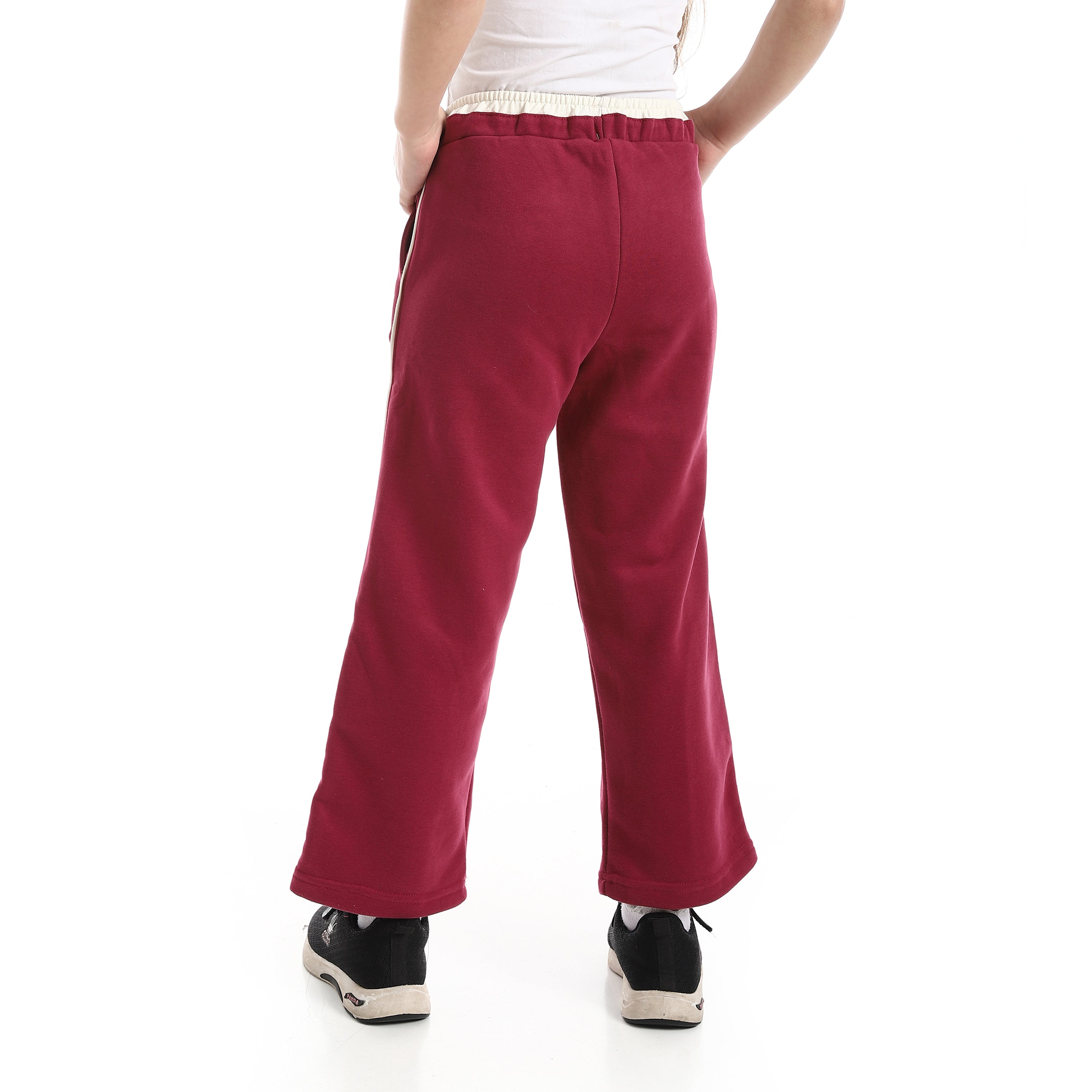 Girl's Wide-Leg Sporty Joggers