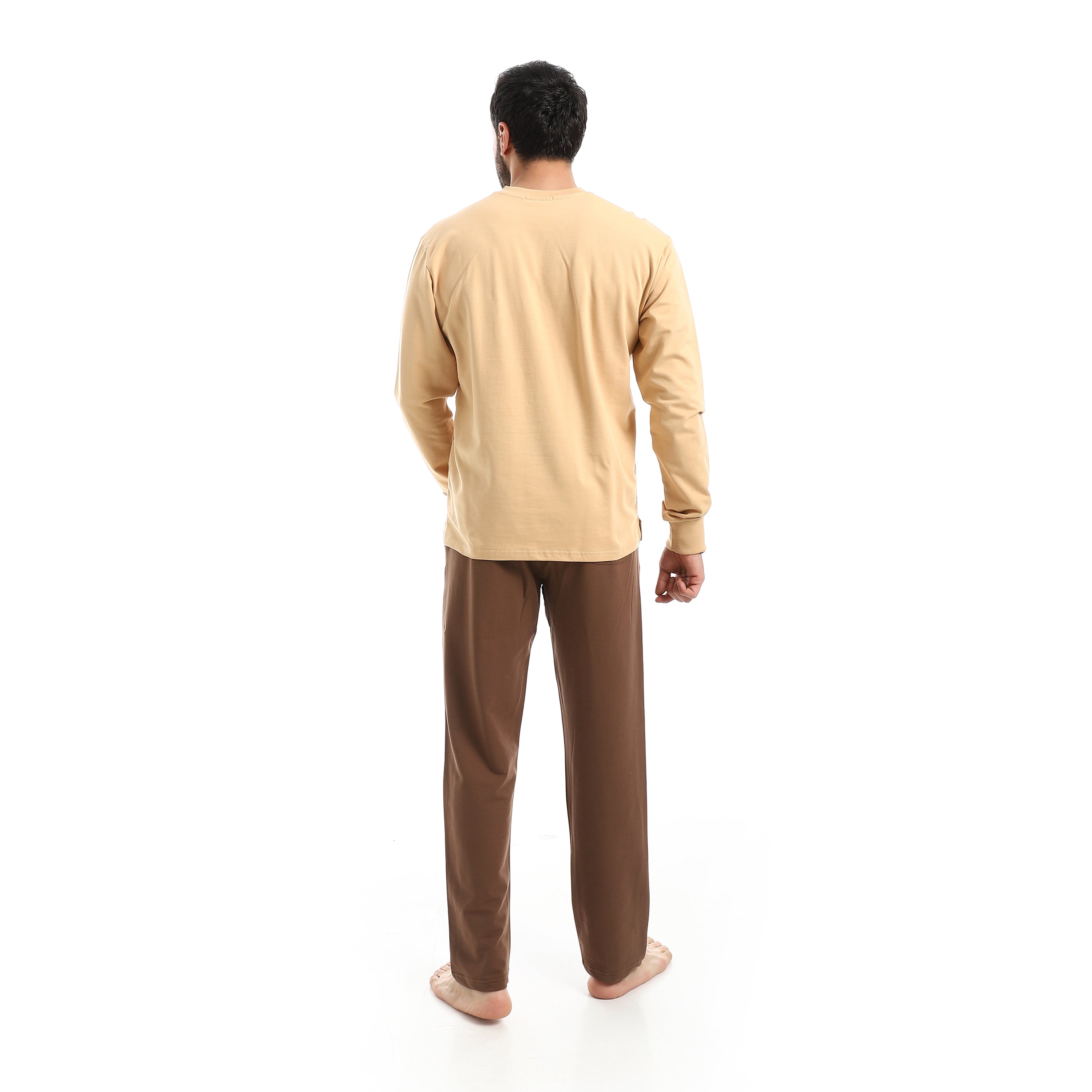 Men’s Long-Sleeve Graphic Pajama Set