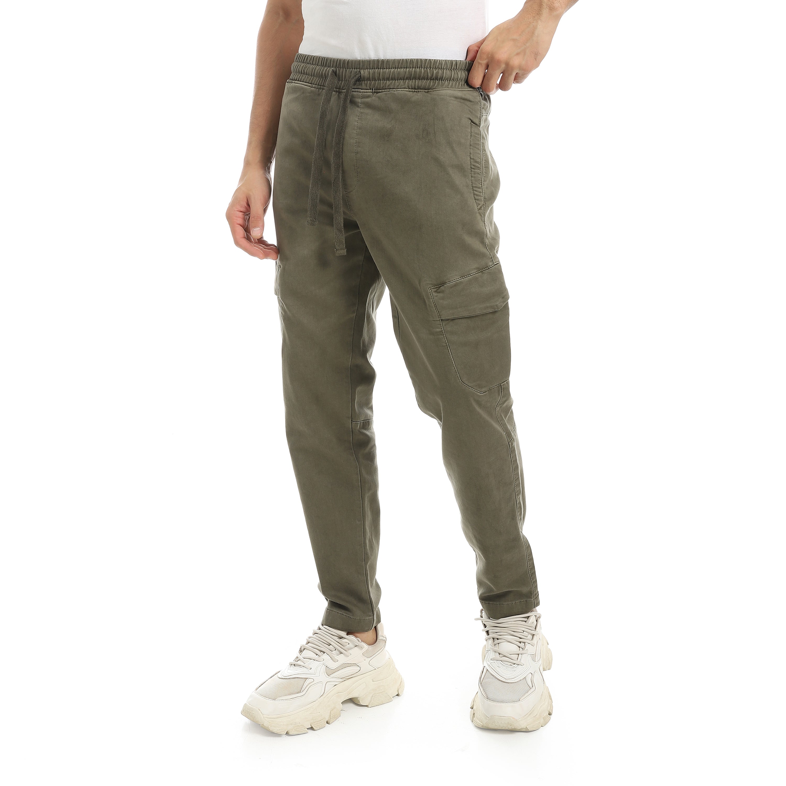 Men's Gabardine Cargo Jogger Pants