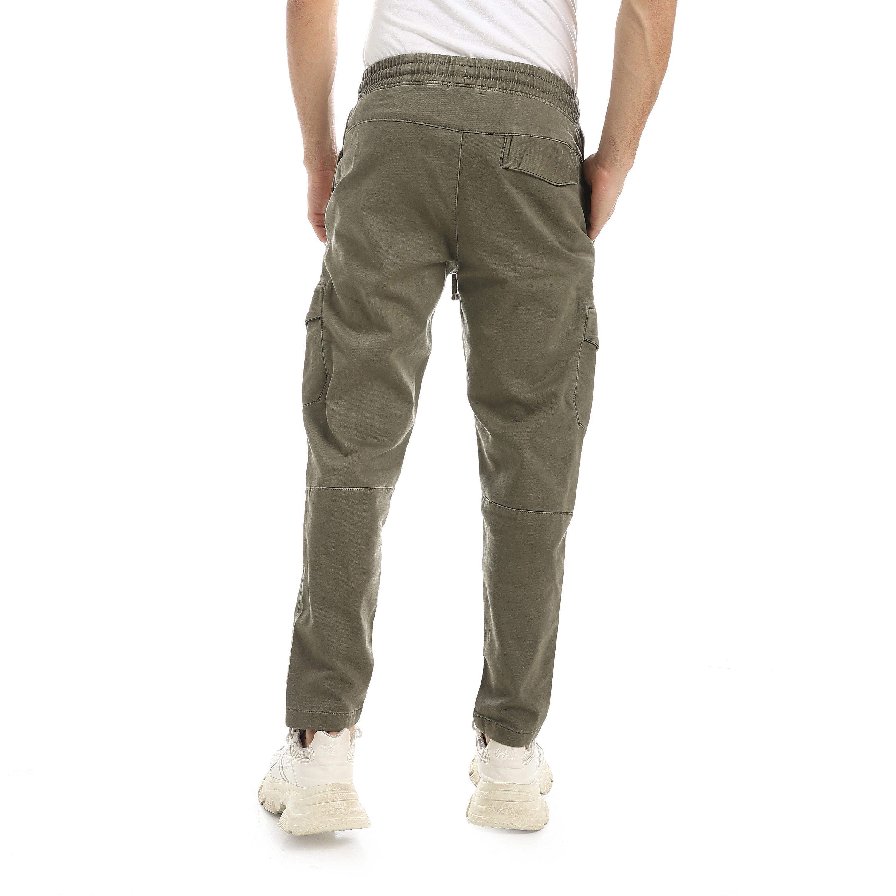 Men's Gabardine Cargo Jogger Pants - Olive