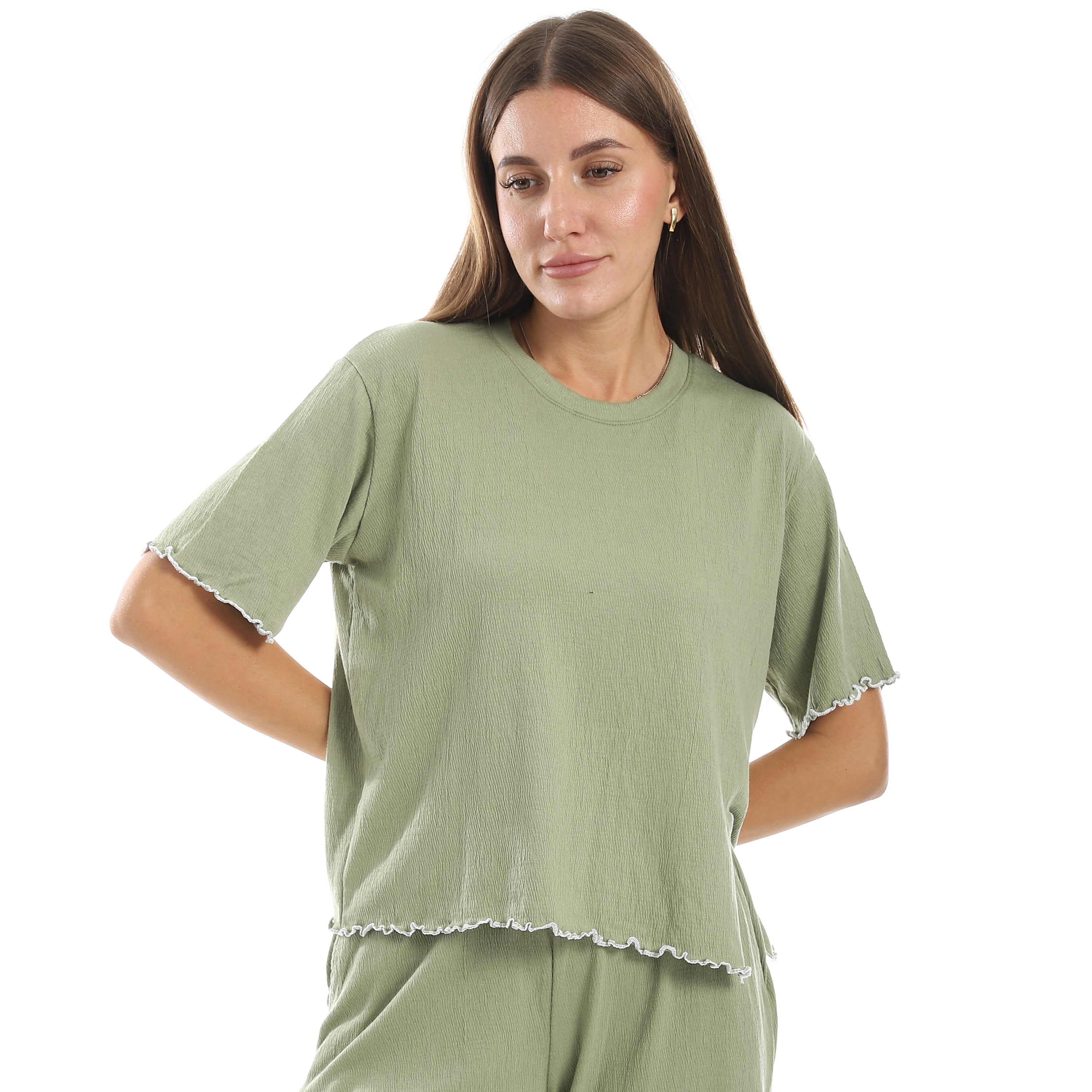 Women’s Jacquard Pajama Set - Olive