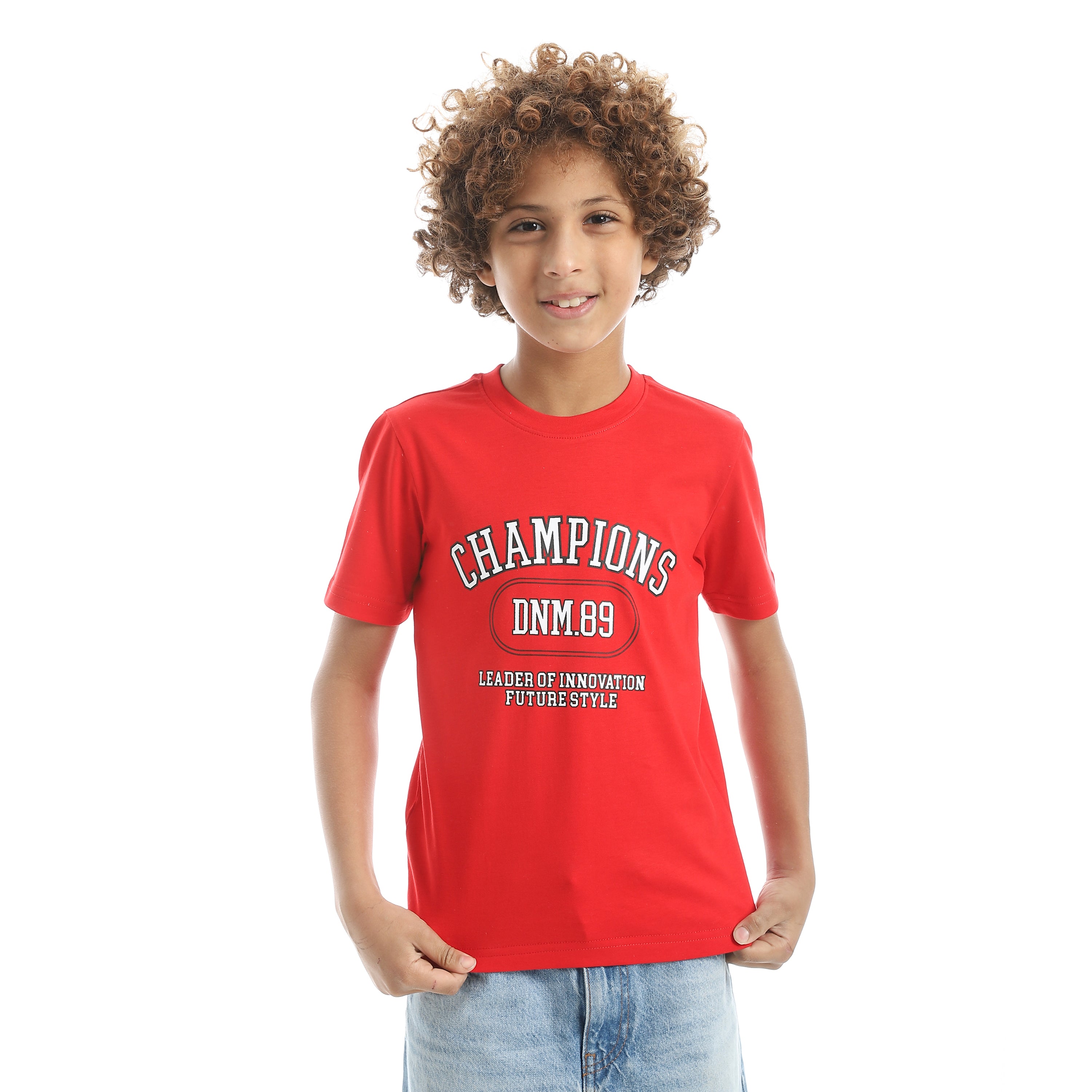 Champions Red Cotton T-Shirt