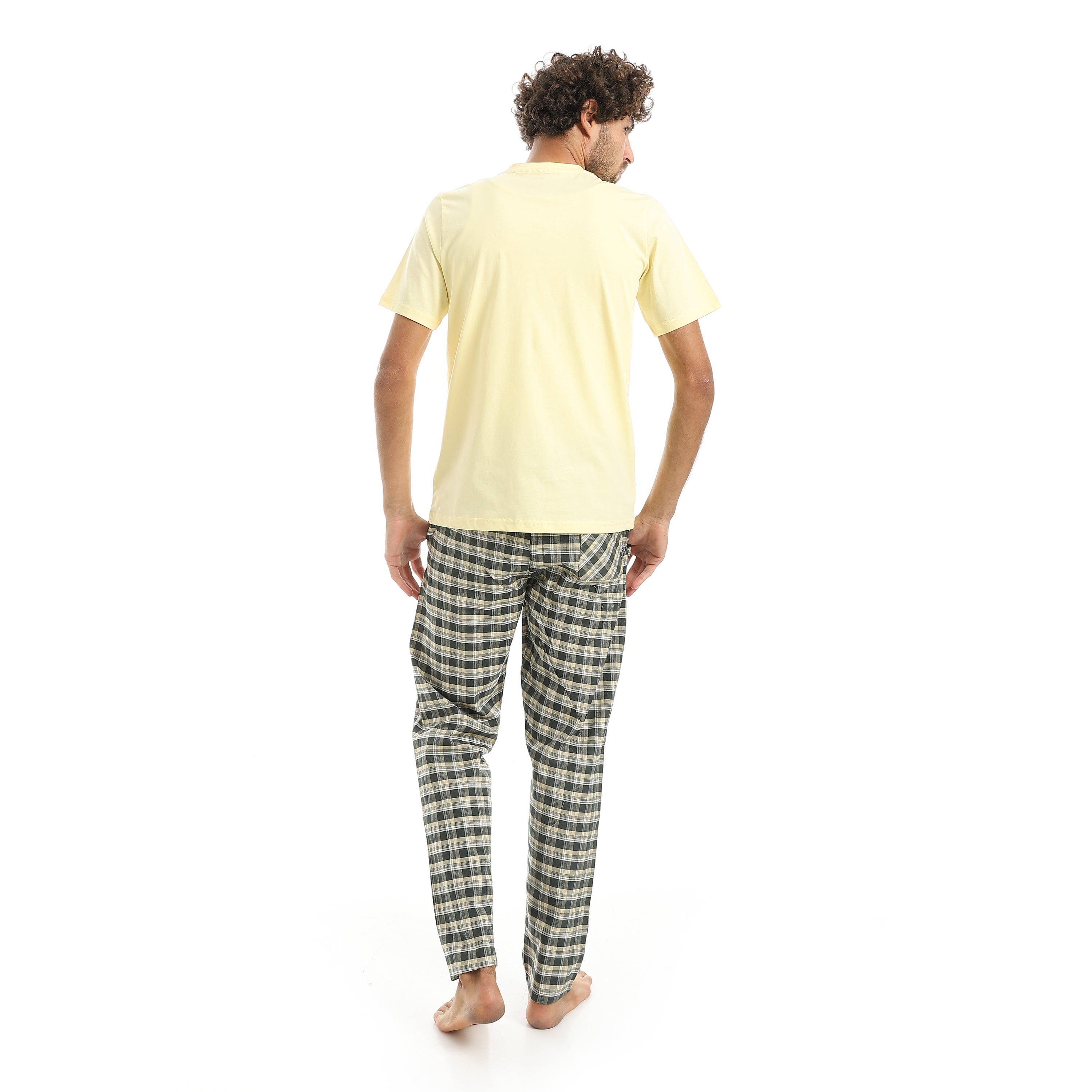 Men's pajamas Red Cotton