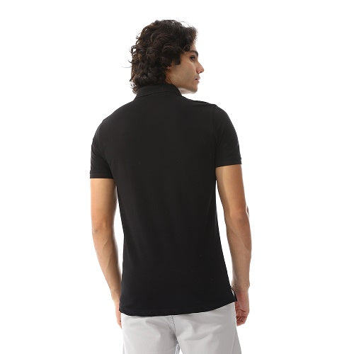 Polo T-Shirt For Men - Comfortable & Basic - Black