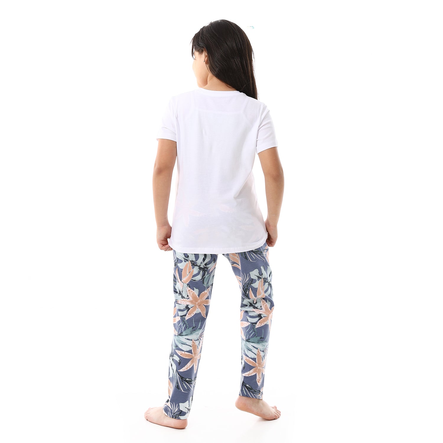 Girl's Summer Pajama , Soft and Comfy - Indigo