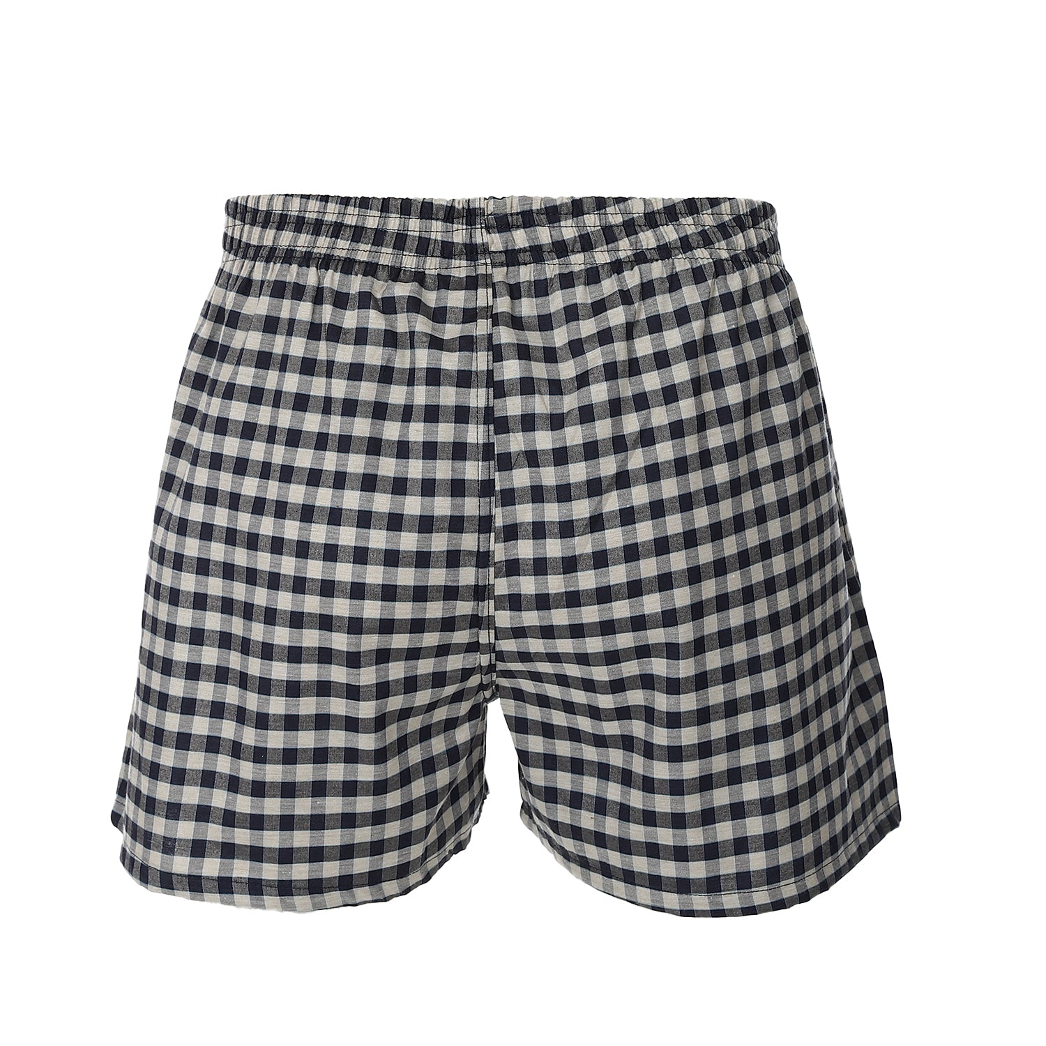 Men's Plaid Boxer, Stylish Navy Comfy Made Cotton