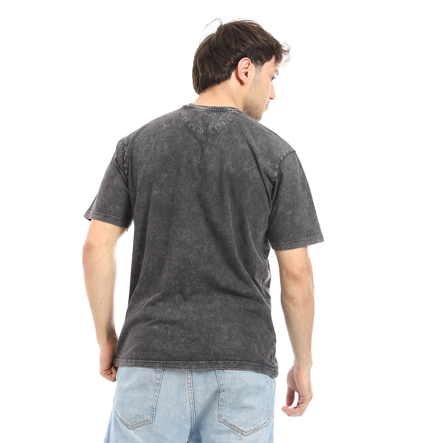 Men's Printed T-Shirt, High Quality Cotton Comfort - Black