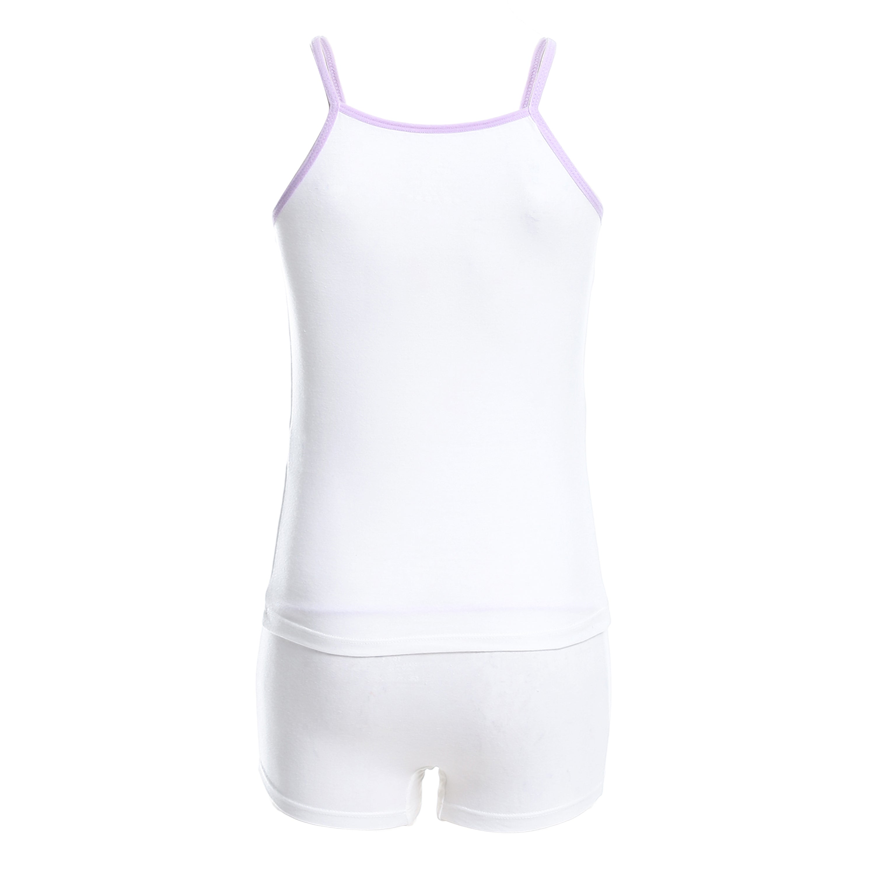 Girls' Hot short and top set - White