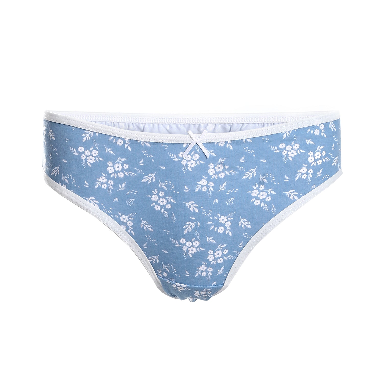 Women's set printed strap-top and panty - Blue