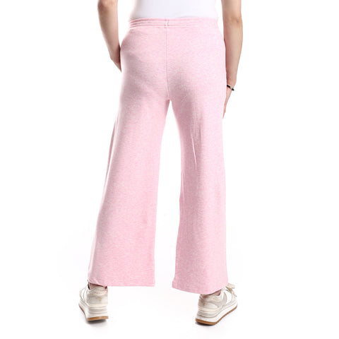 Women's wide leg trousers from Red Cotton-Rose