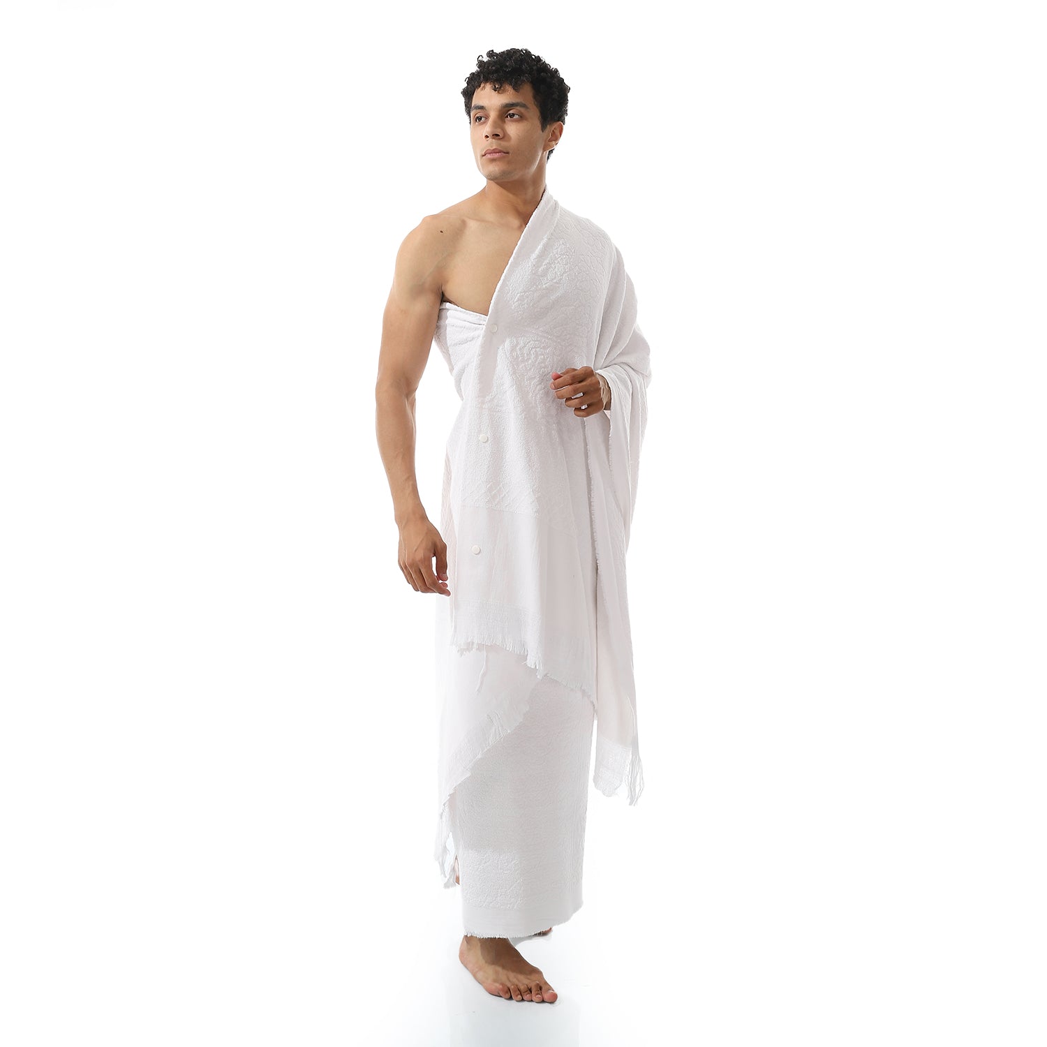 Premium Ihram Set For Hajj & Umrah - Men's Pure White Cotton Pilgrimage Attire