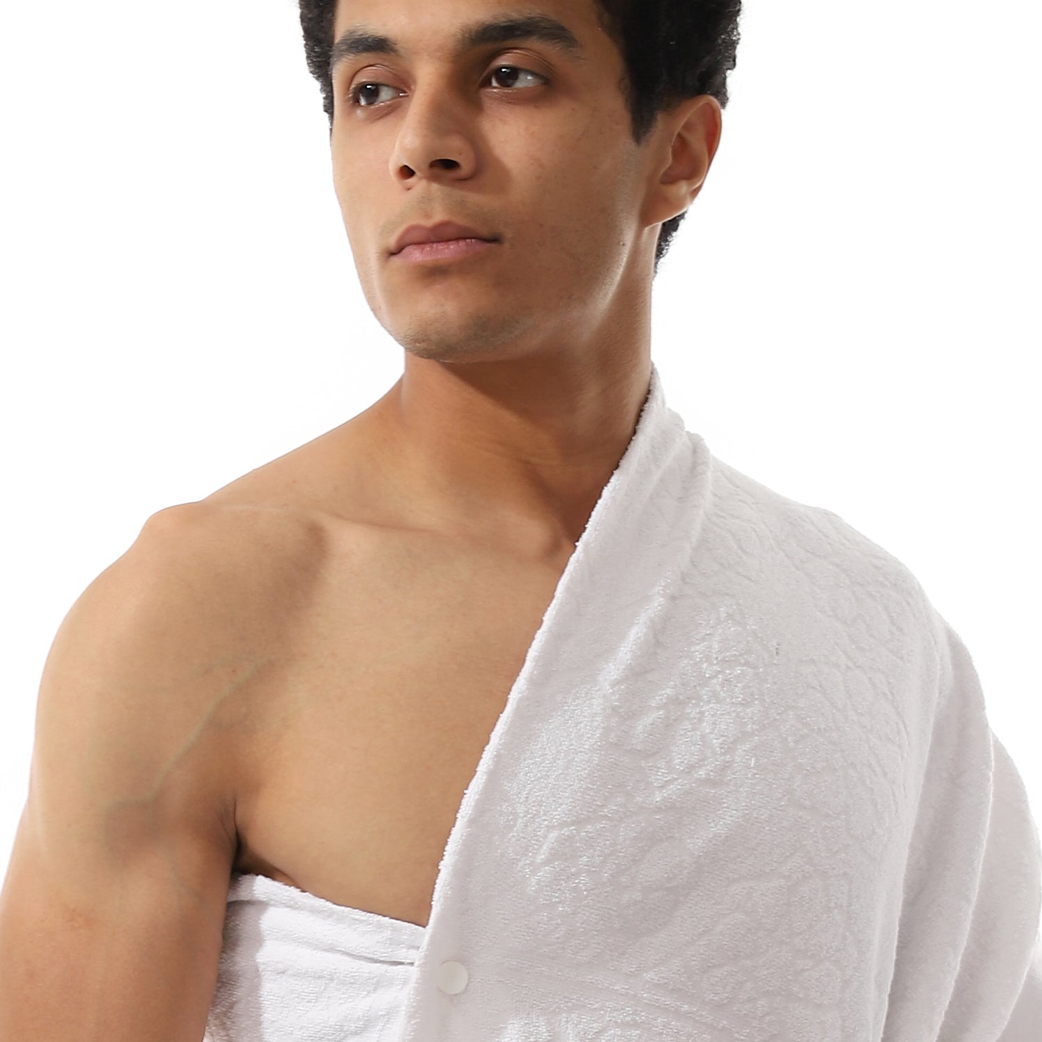 Premium Ihram Set For Hajj & Umrah - Men's Pure White Cotton Pilgrimage Attire