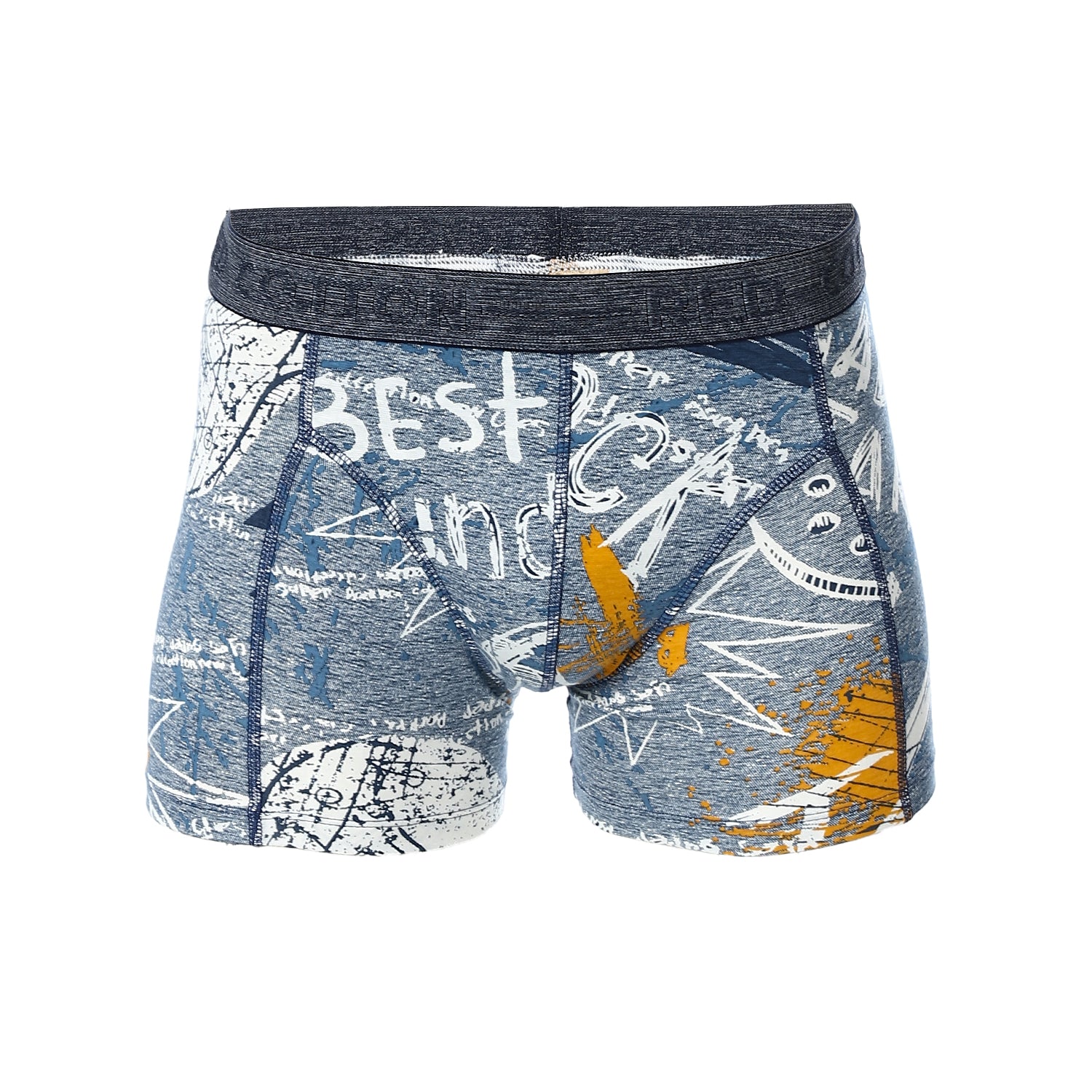 Boxer For Men Printed - Navy