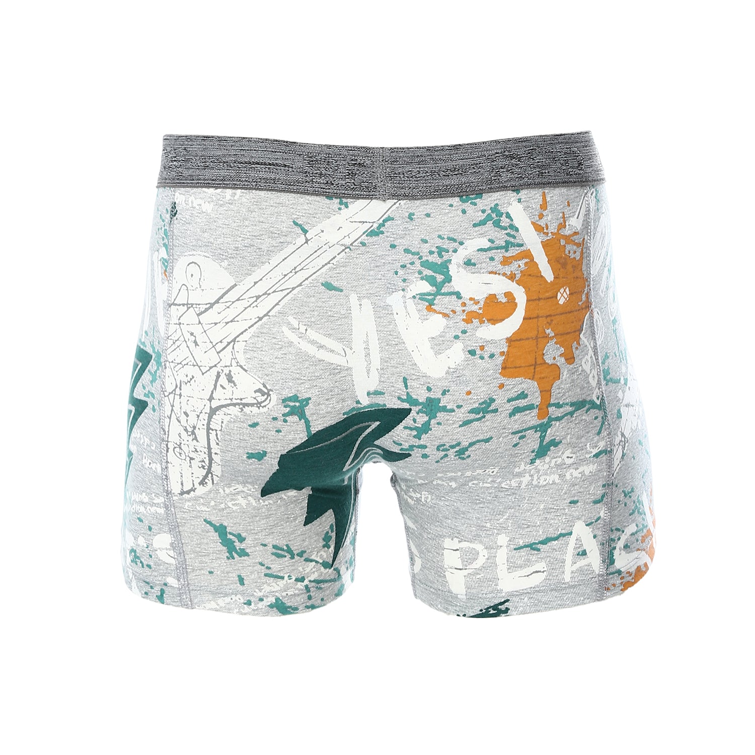 Boxer For Men Printed - Grey