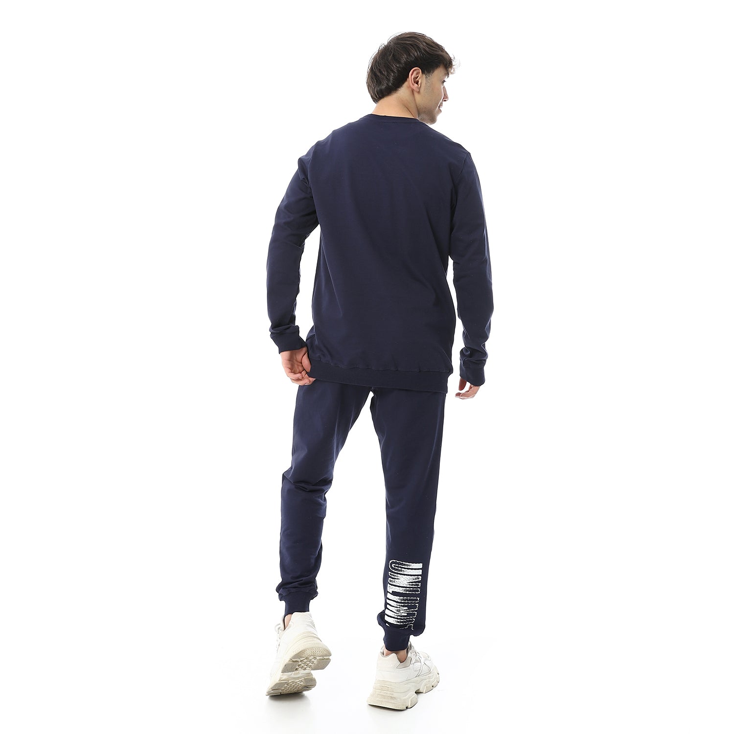 Men's Winter Pajama Printed - Navy