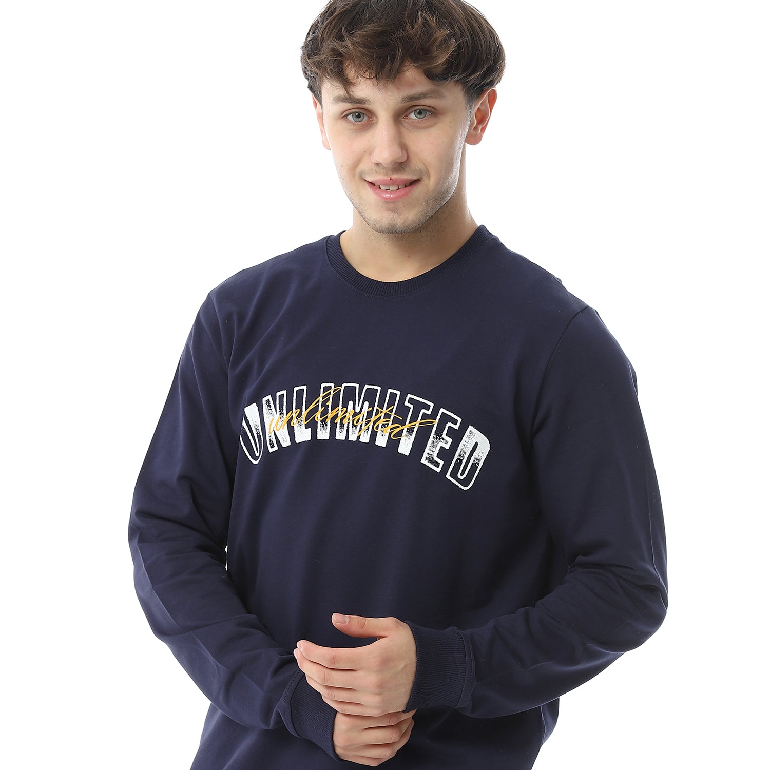 Men's Winter Pajama Printed - Navy