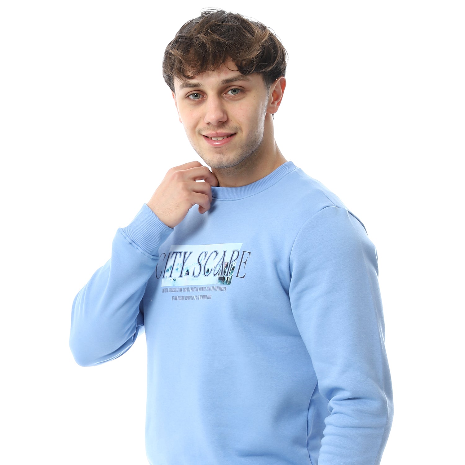 Men's Winter Pajama Printed - Blue