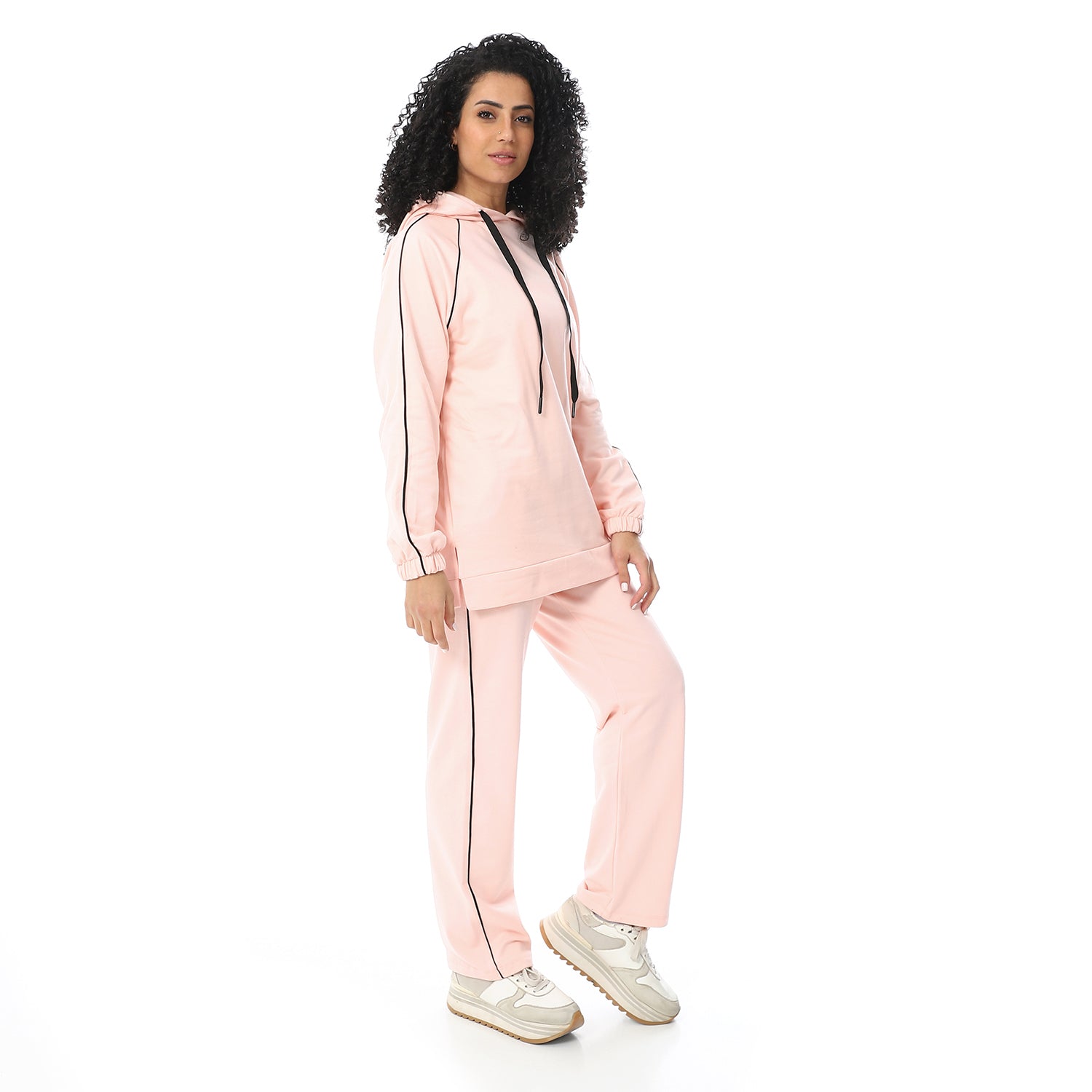 Women's Active Winter Pajamas Hoodie - Rose