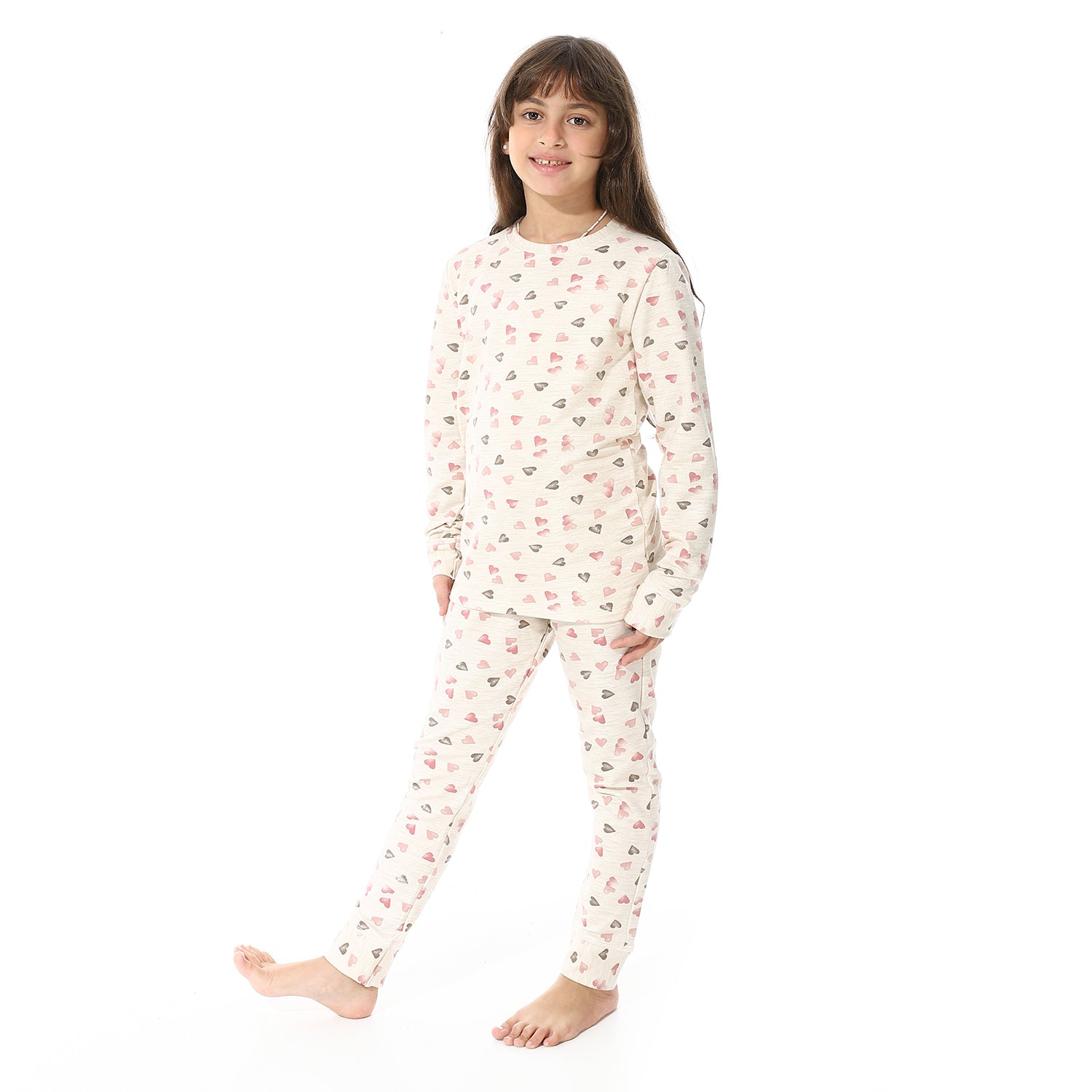 Girls Thermal Set With Printed - Simon