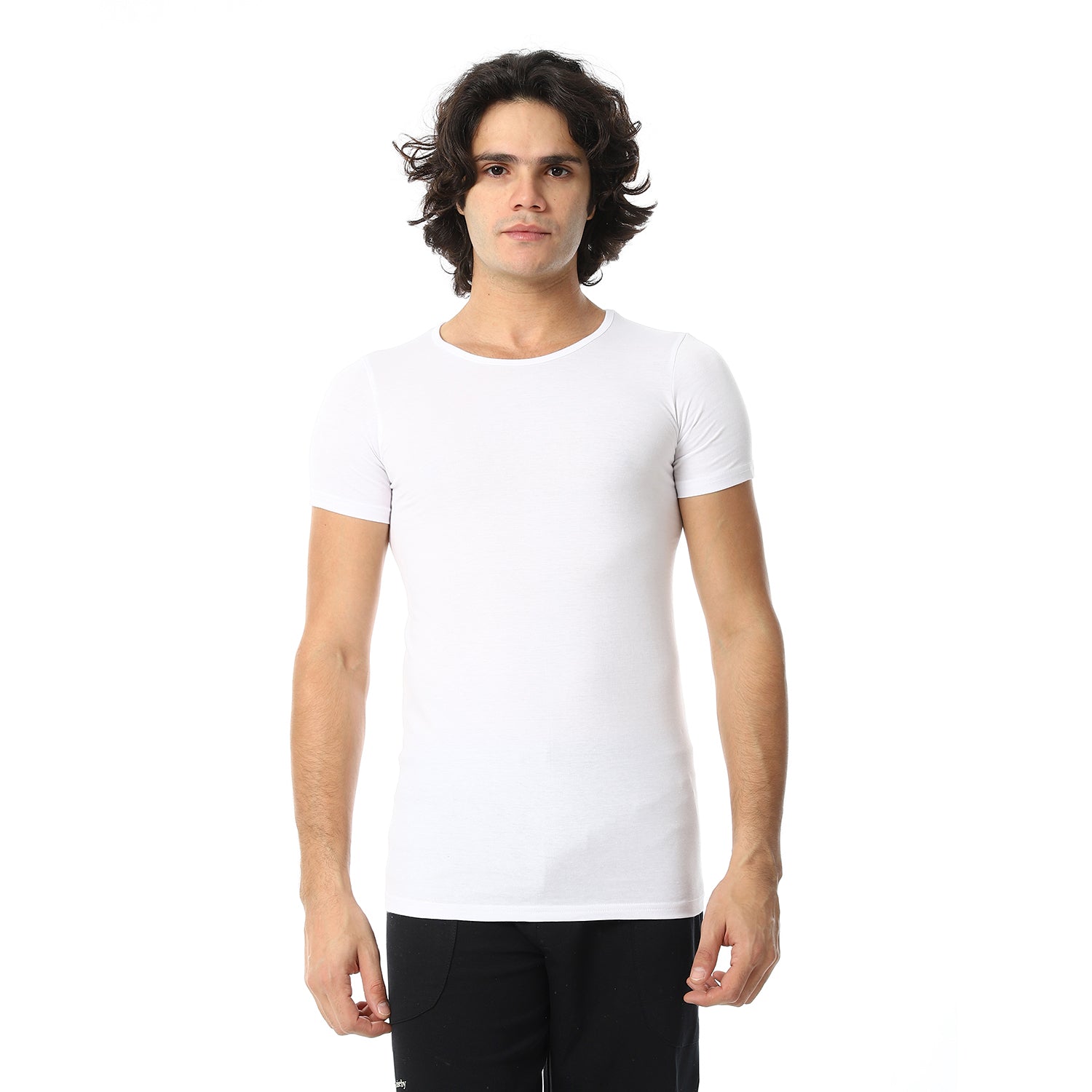 Mens Half Sleeve Combed 3 Pcs - White