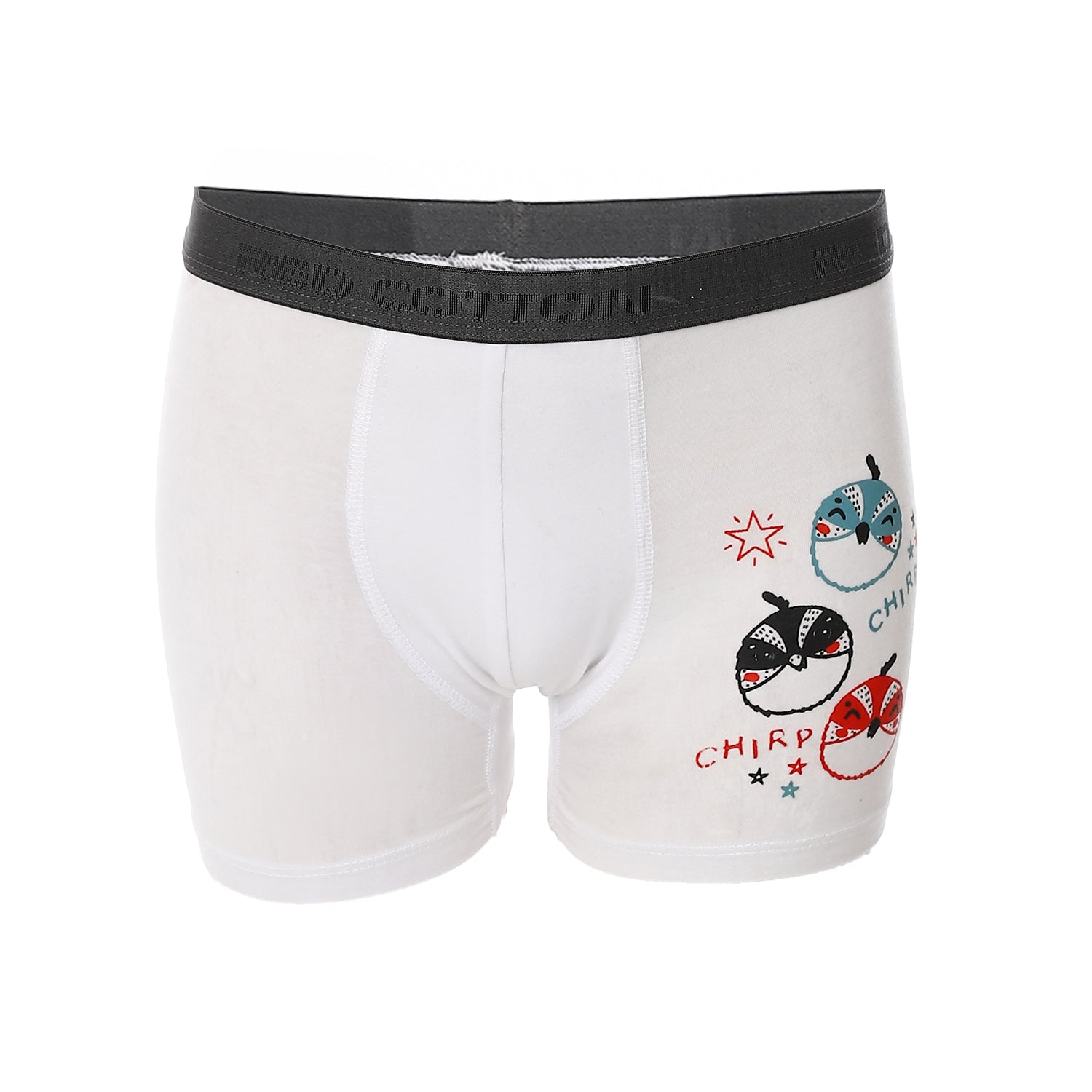 Boy Printed Boxer - White