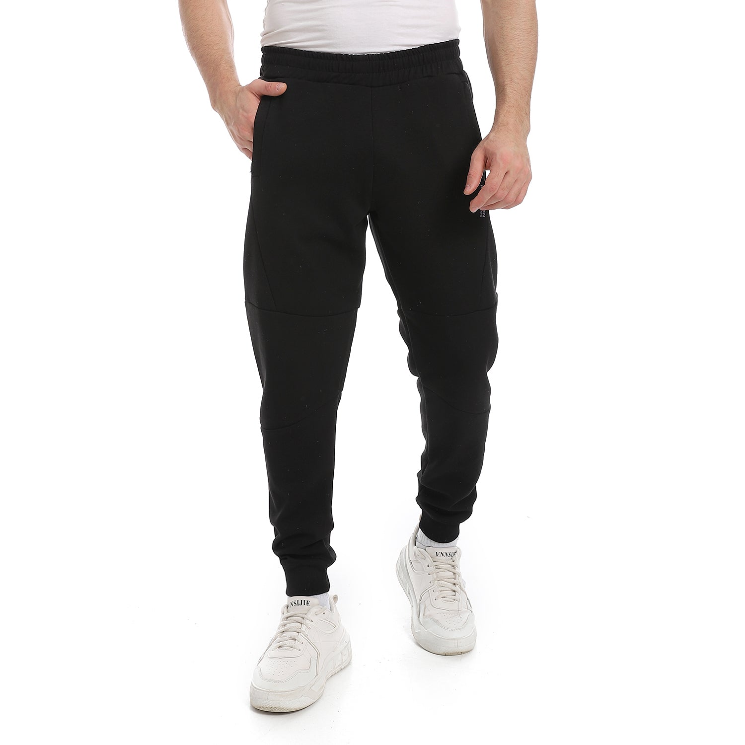 Plain Men's Sweatpants - Comfortable and Versatile Loungewear - Black