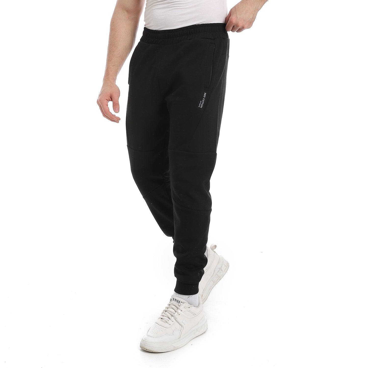 Plain Men's Sweatpants - Comfortable and Versatile Loungewear - Black