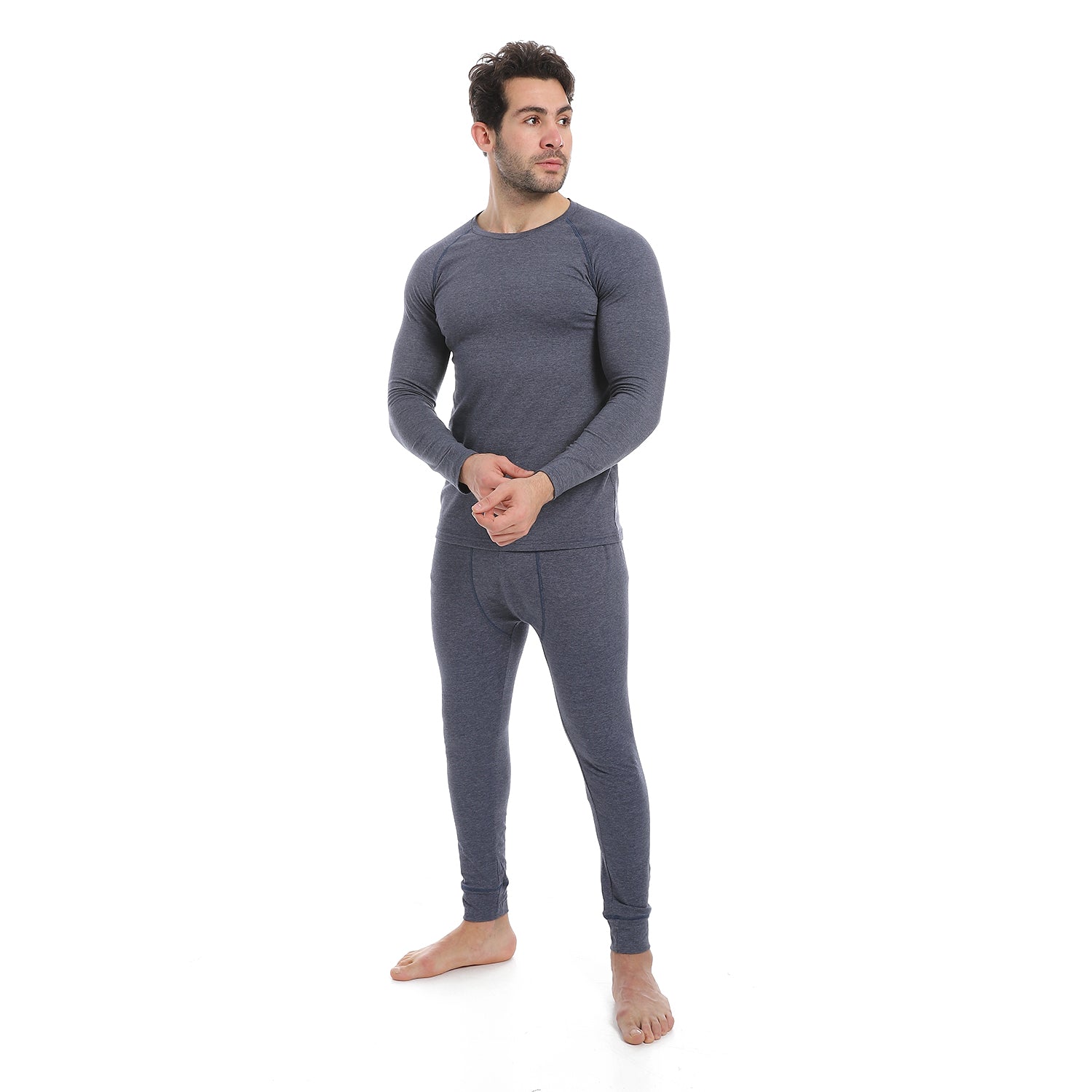 Red Cotton Thermal sets for Men - Navy