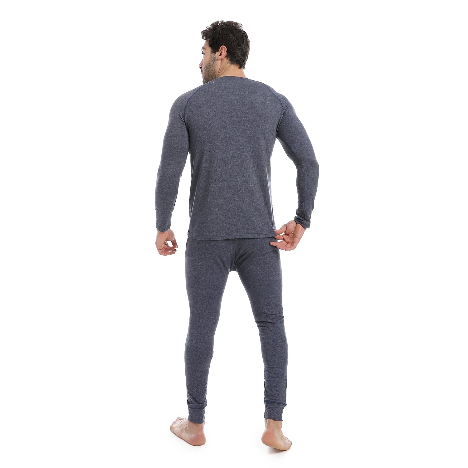 Red Cotton Thermal sets for Men - Navy