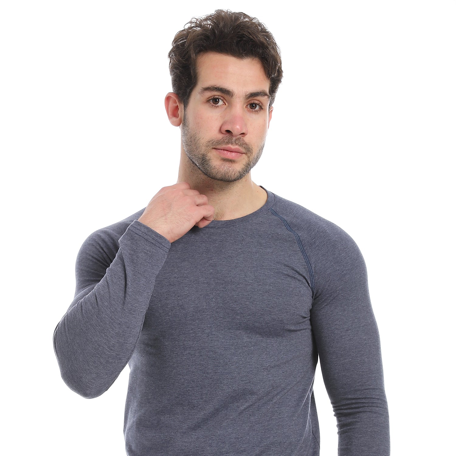 Red Cotton Thermal sets for Men - Navy