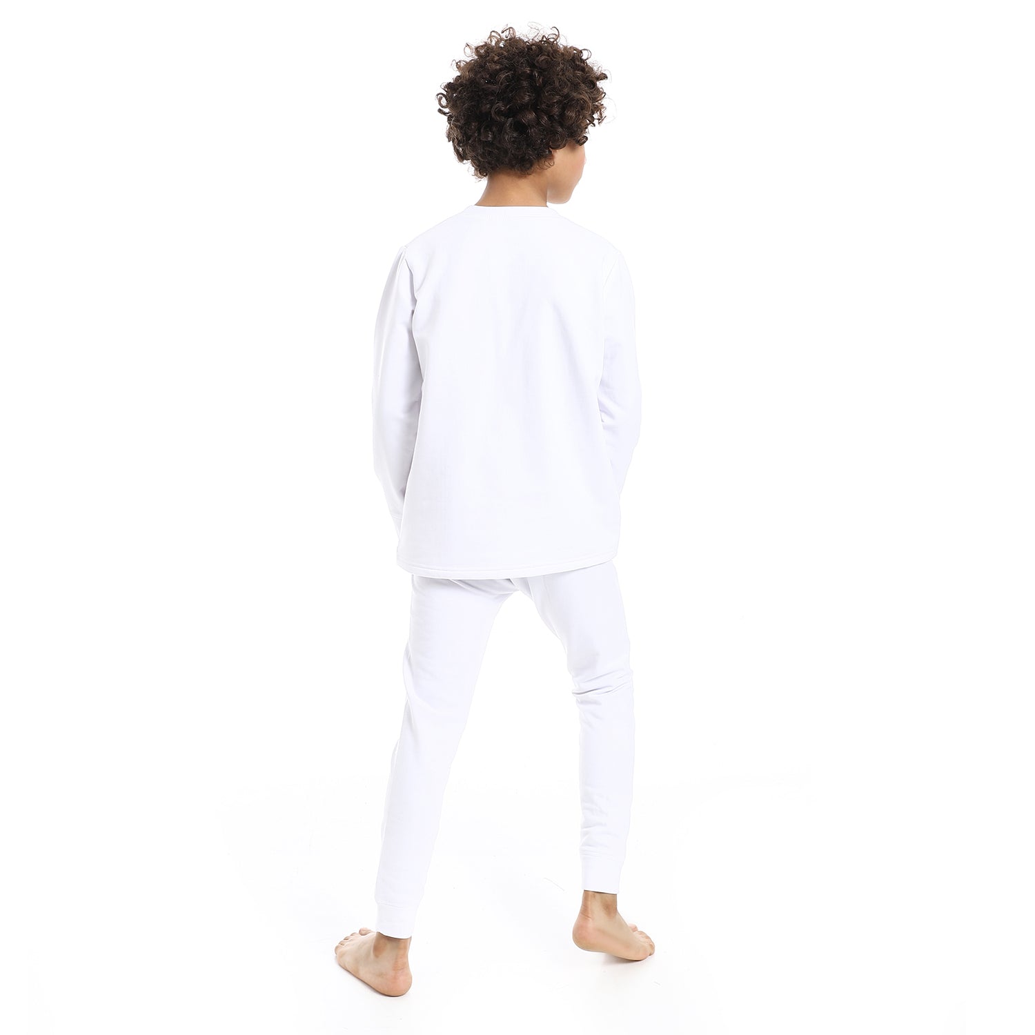 Boys Thermal Set Padded inside - White