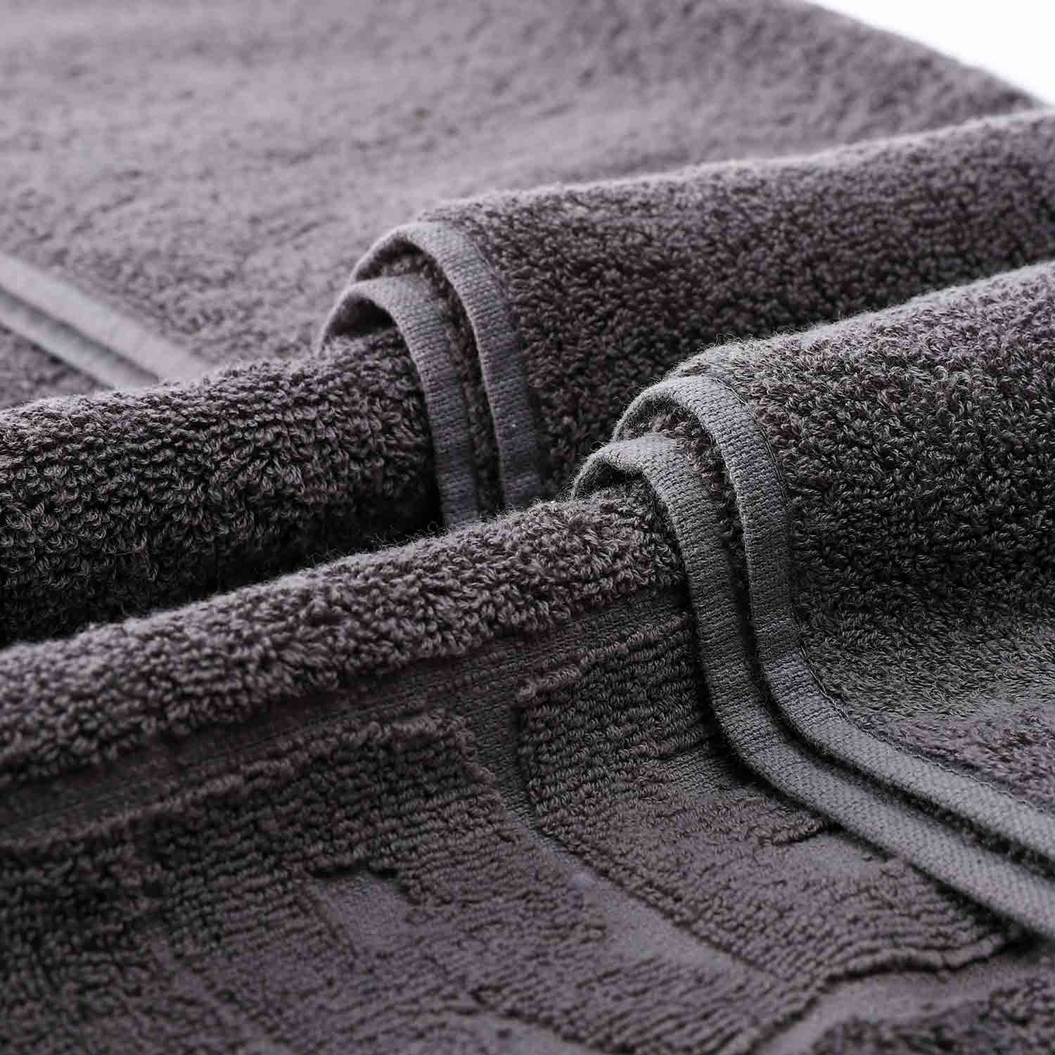 Soft Bashkir Cotton Towel Dark Gray Size In 90*180 Cm