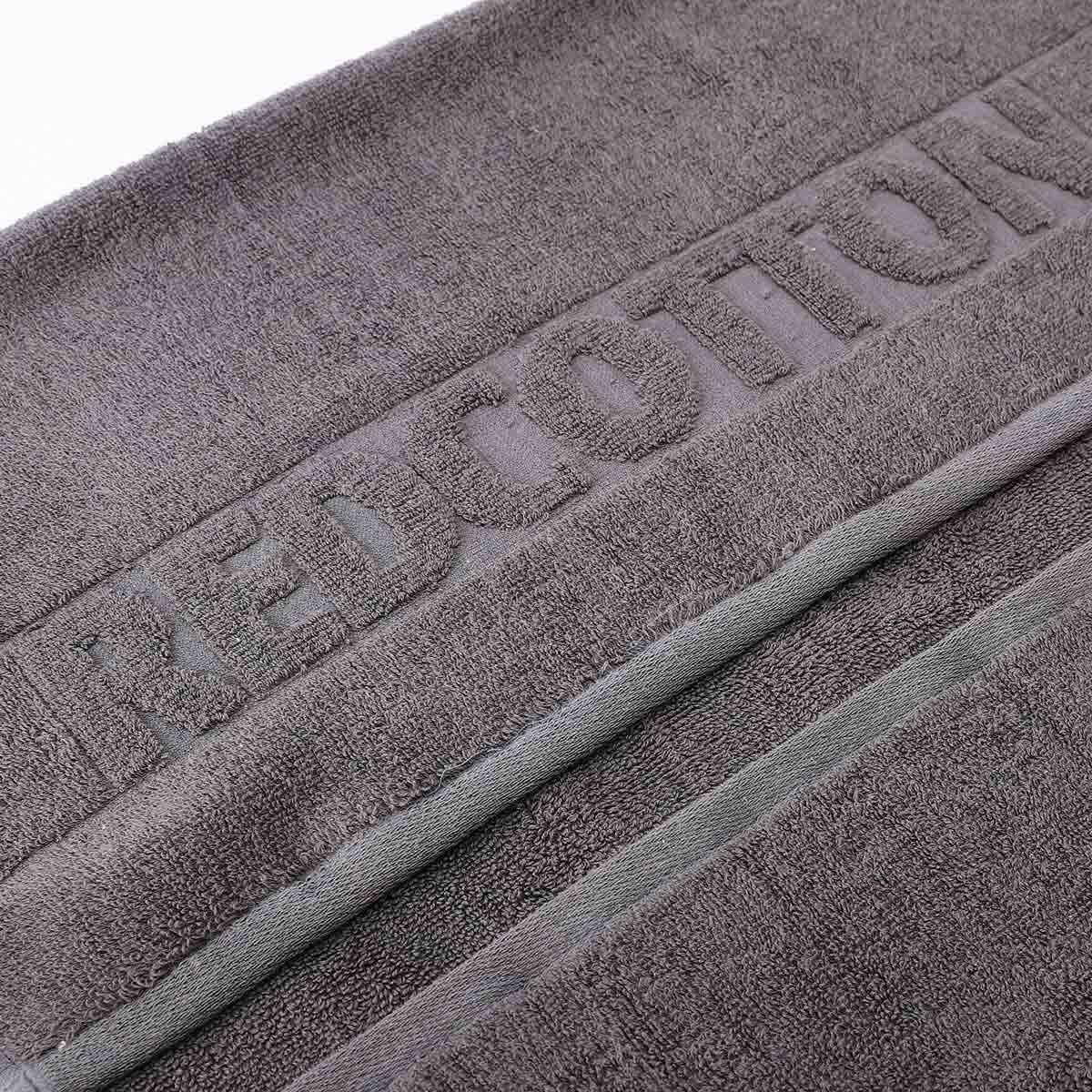 Soft Bashkir Cotton Towel Dark Gray Size In 90*180 Cm