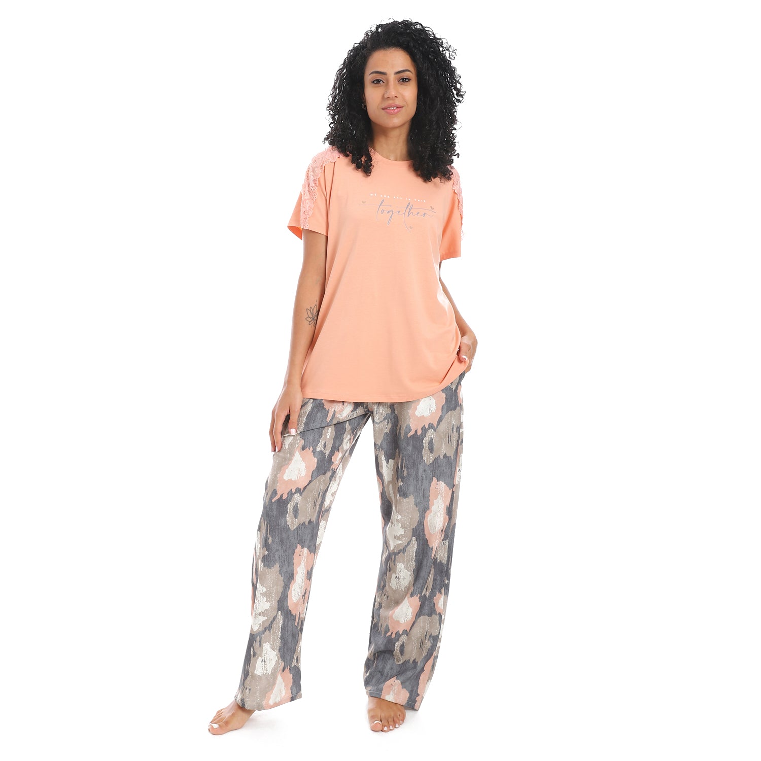 Women's Summer Pajama - Beige