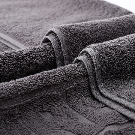 Soft Bashkir Cotton Towel grey size in 70x140 cm