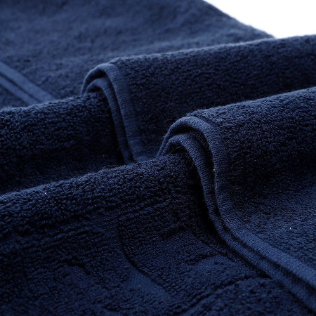 Soft Bashkir Cotton Towel NAVY size in 70x140 cm