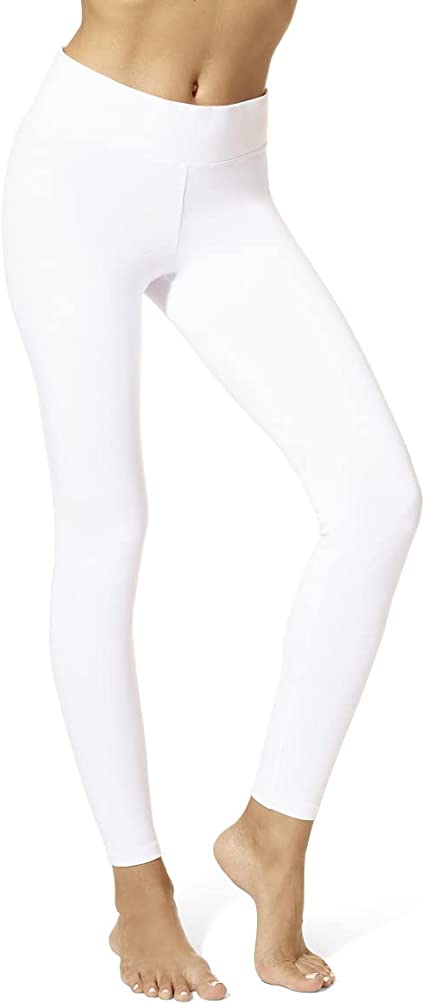 Women's Leggings for Comfort and Style -White
