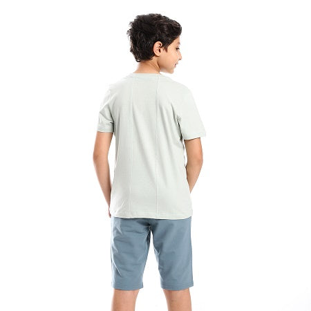 pajamas Casual summer sleepwear options for Boys -Aqua