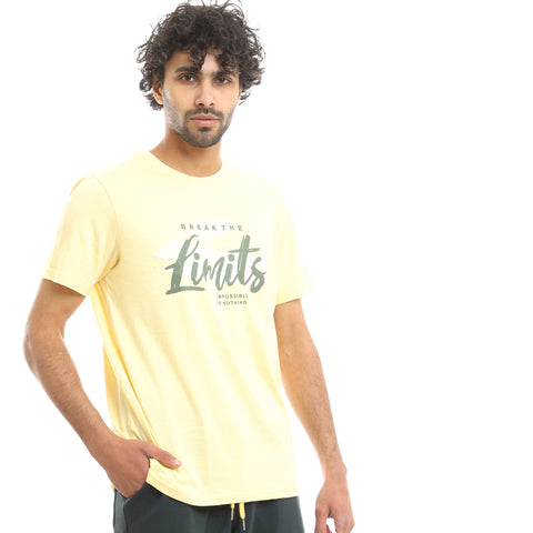 Men's Yellow T-Shirt - Vibrant and Comfortable Casual Tee