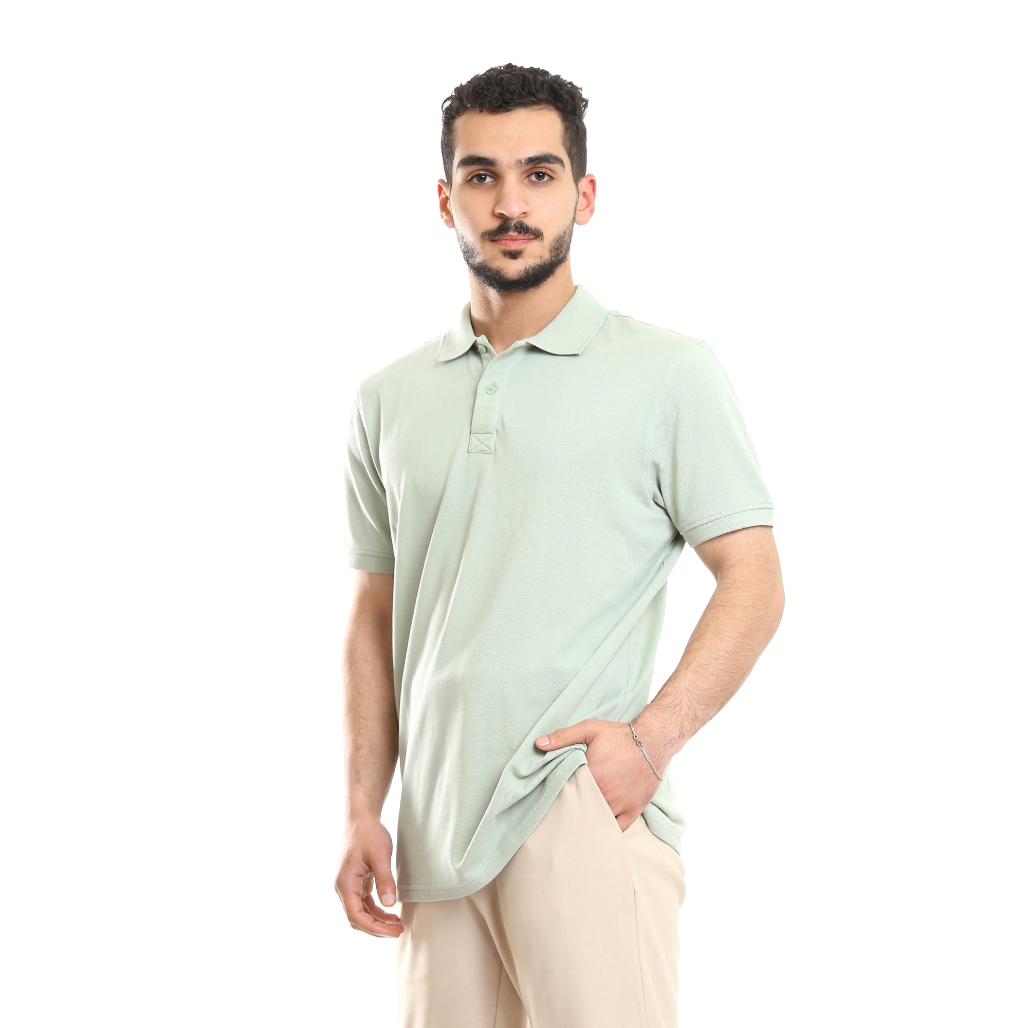 Red Cotton Polo T-Shirt for Men | Comfortable & Basic-Mint