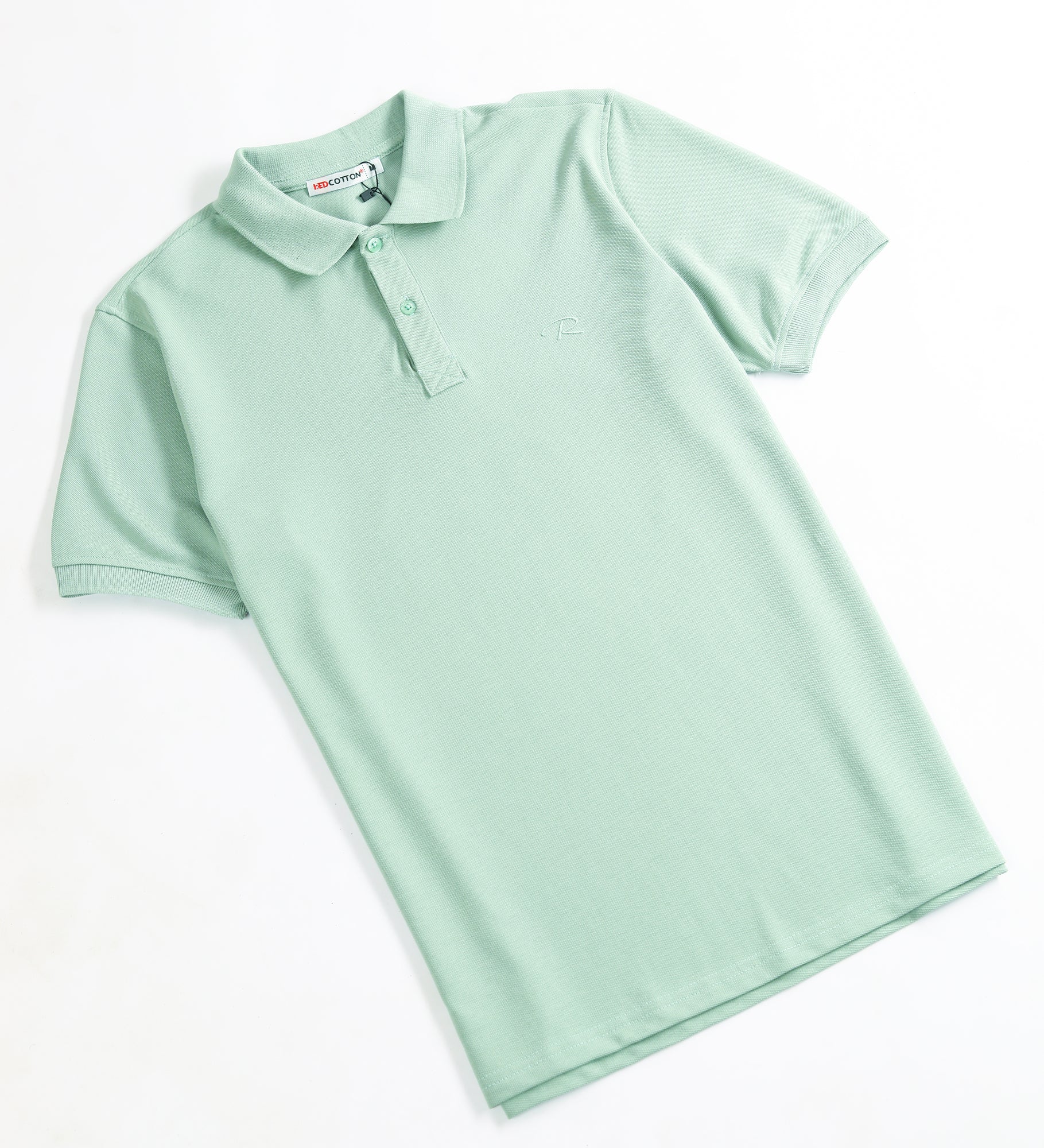 Red Cotton Polo T-Shirt for Men | Comfortable & Basic-Mint